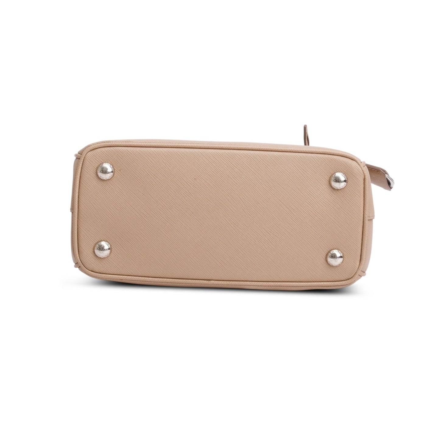 Prada 2022 Beige Saffiano Leather Mini Tote