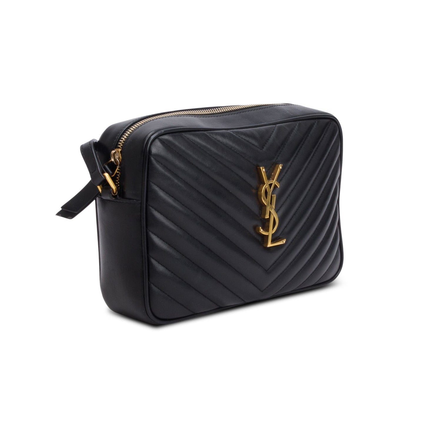 Saint Laurent 2020 Black Quilted Leather Lou Camera Bag