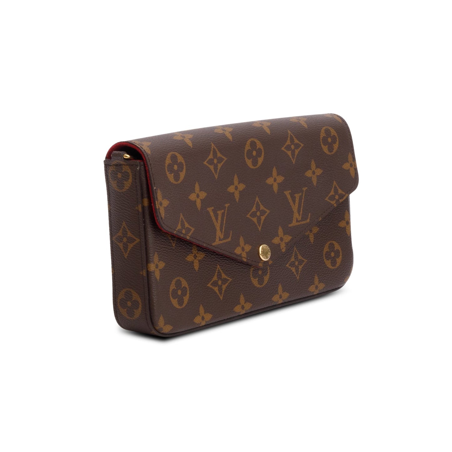 Louis Vuitton Fuschia Monogram Pochette Felicie Wallet on Chain