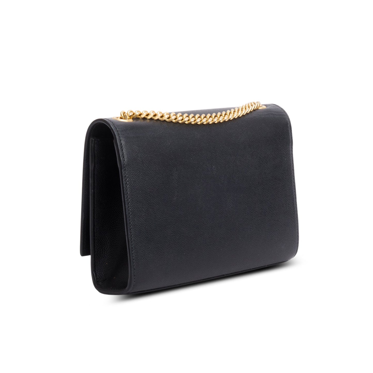 Saint Laurent 2020 Black Grain De Poudre Small Monogram Kate Satchel