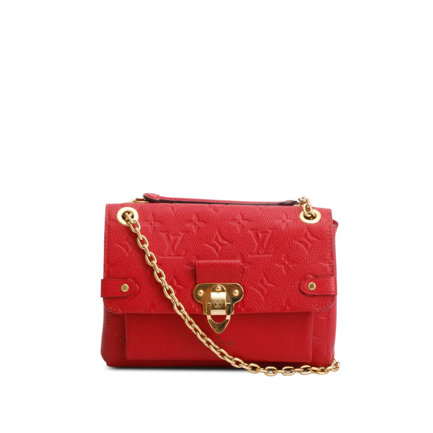 Louis Vuitton 2020 Red Monogram Empreinte Leather Vavin BB