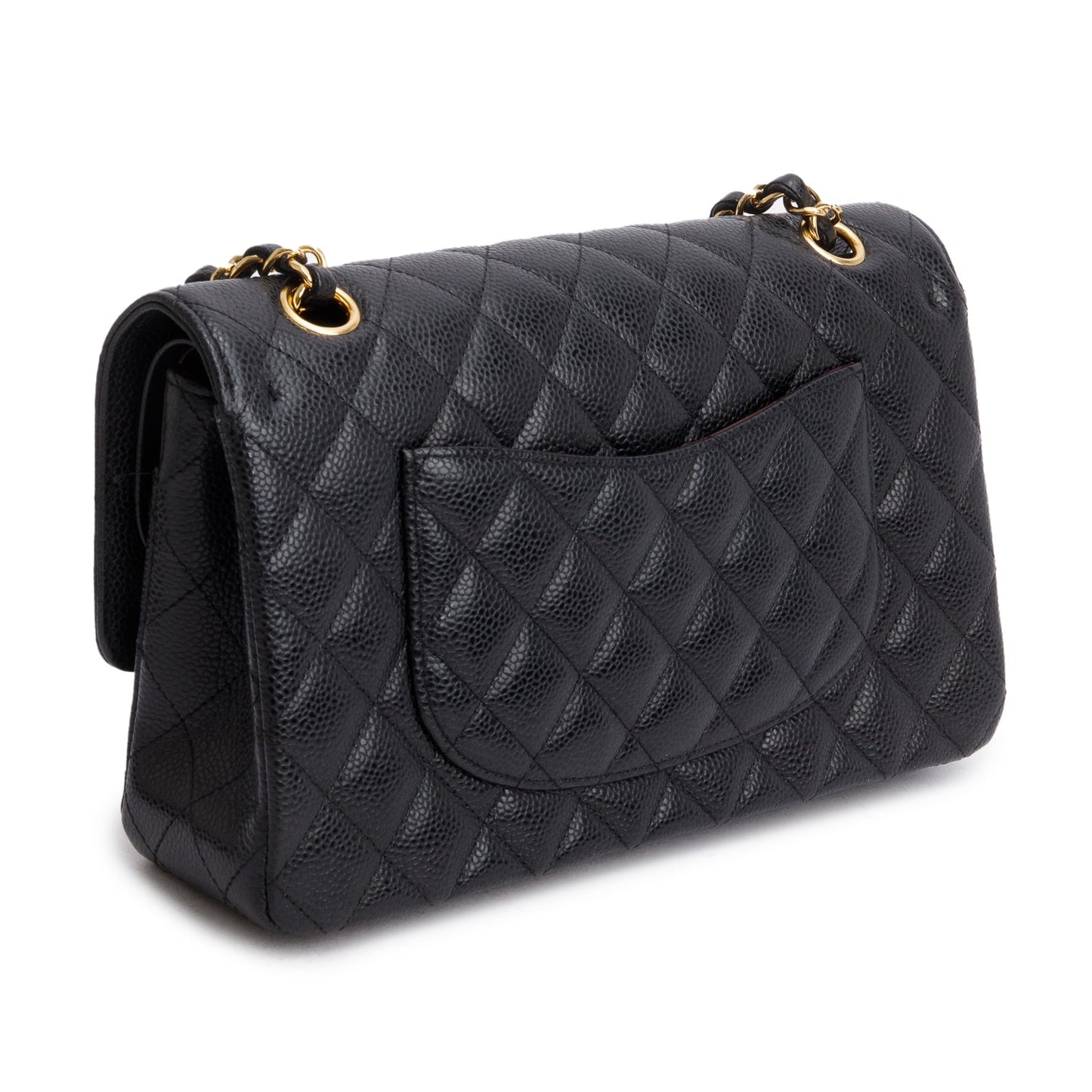 Chanel Black Caviar Classic Medium Double Flap Bag