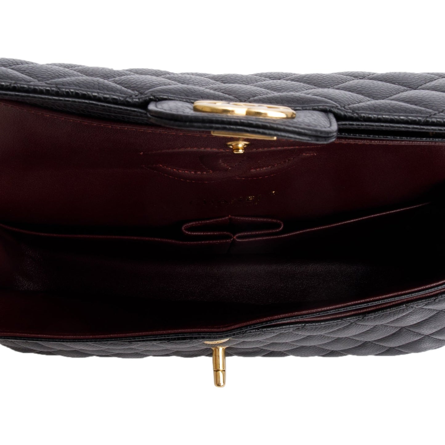 Chanel Black Caviar Classic Medium Double Flap Bag