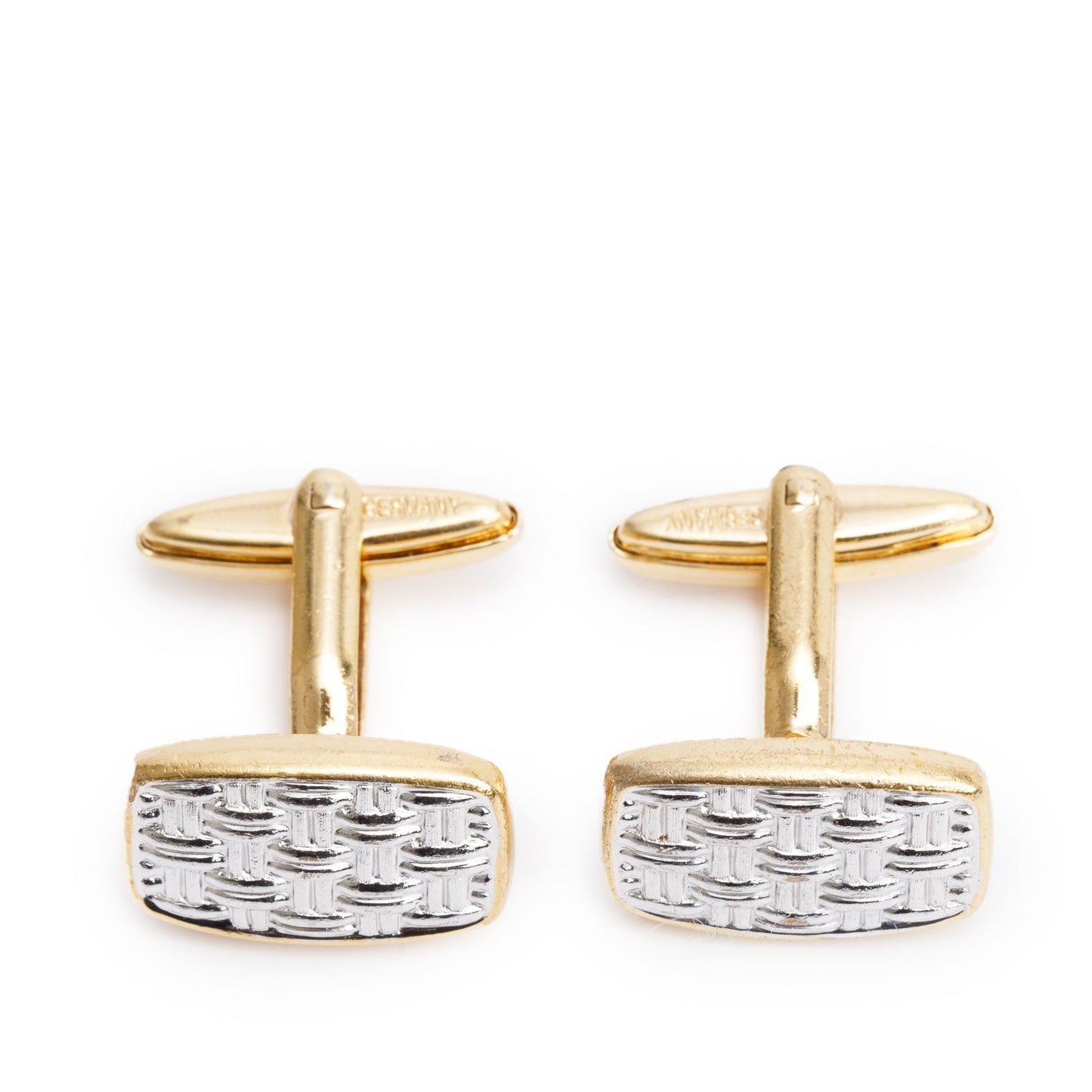 Christian Dior Vintage Two-Tone Cufflinks