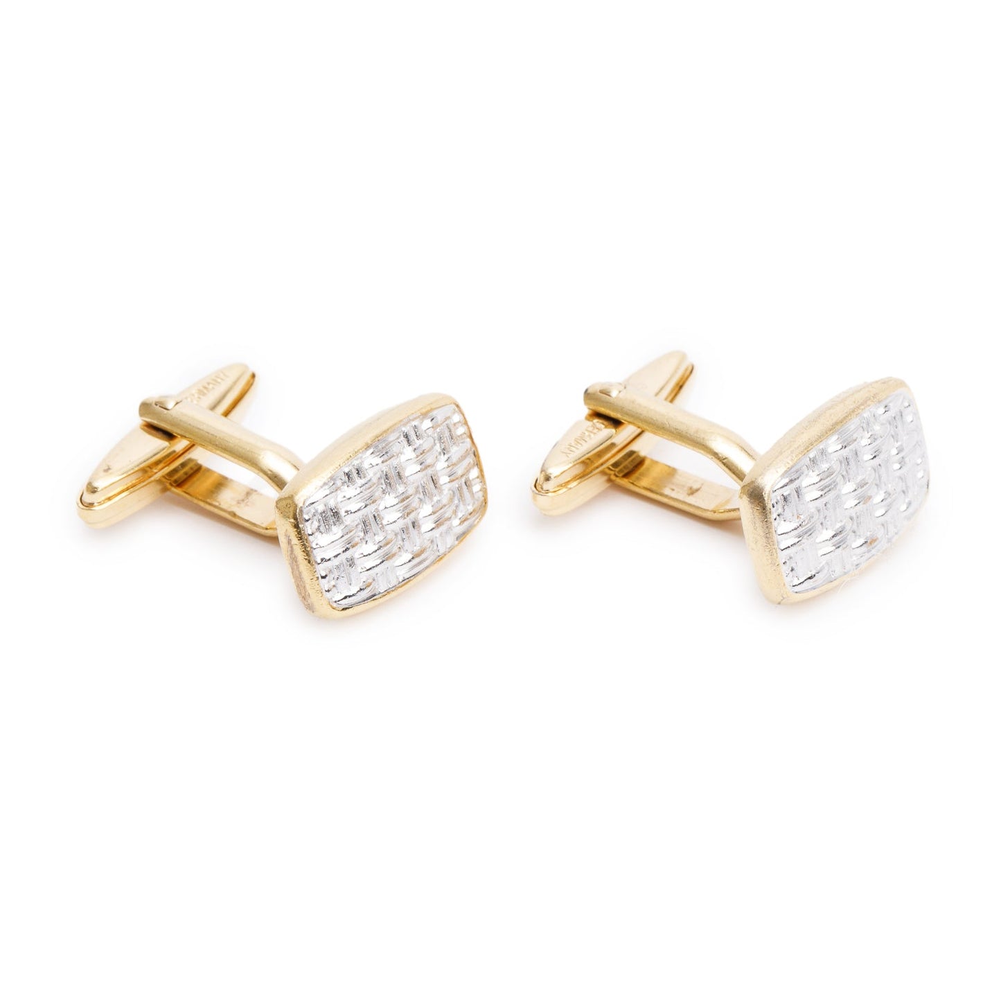 Christian Dior Vintage Two-Tone Cufflinks