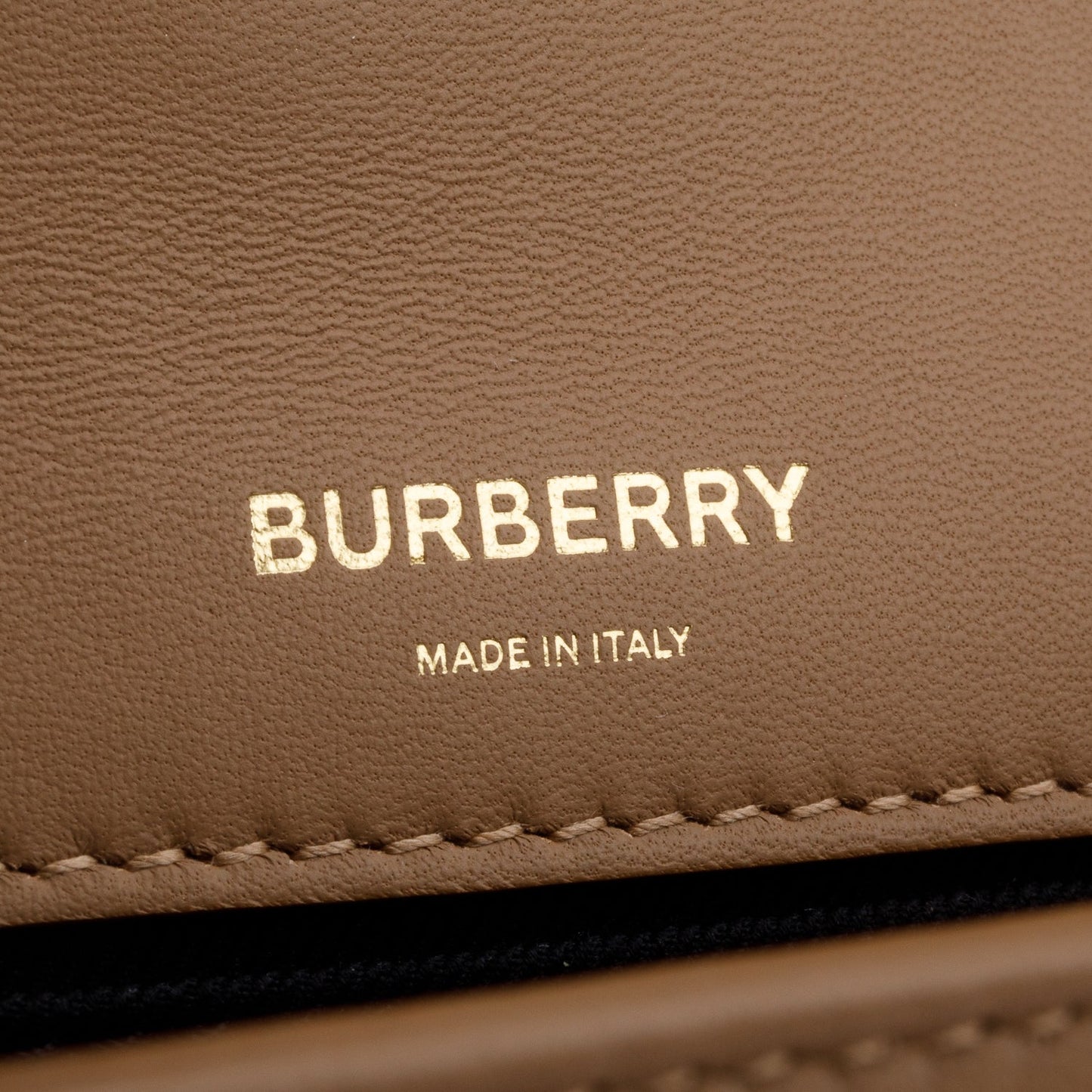 Burberry Brown Lambskin Quilted Small Lola Bag
