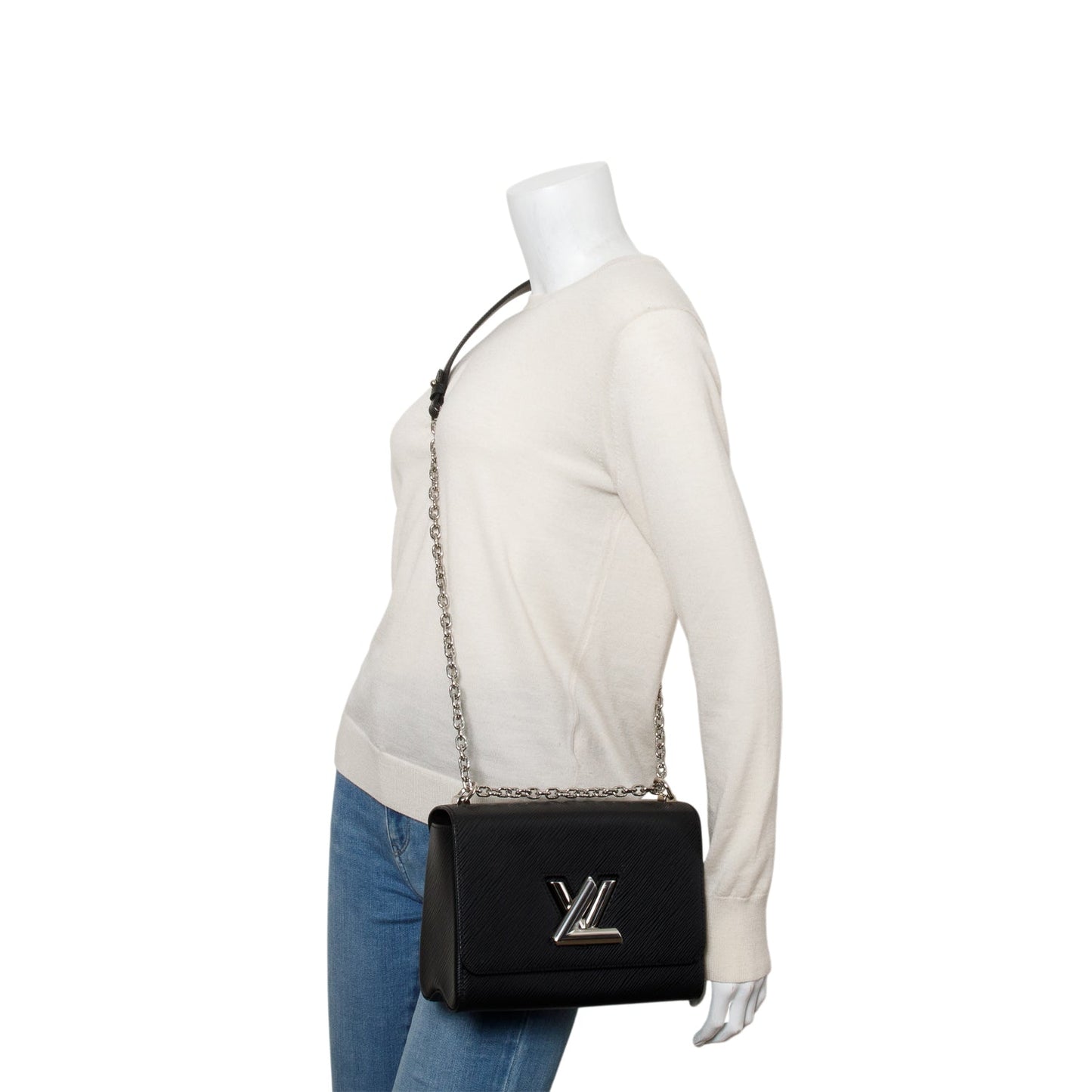 Louis Vuitton Black Epi Leather Twist MM