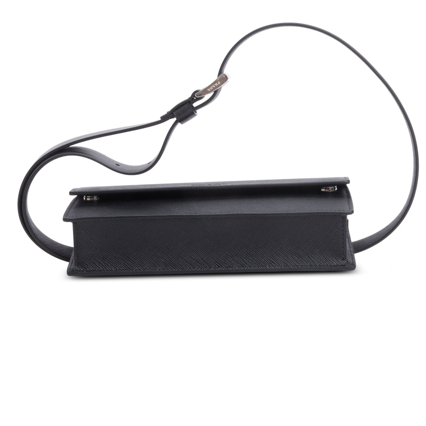 Prada Black Saffiano Leather Pocket Belt Bag