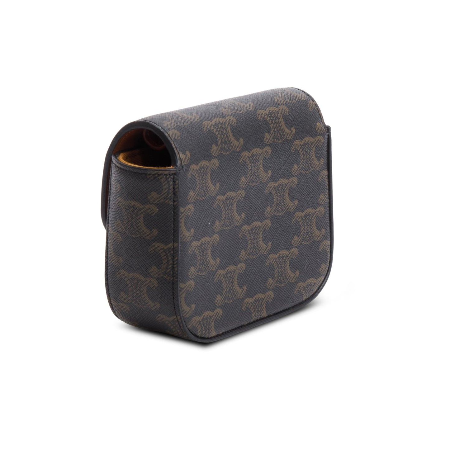 Celine 2022 Triomphe Canvas Calfskin Mini Claude