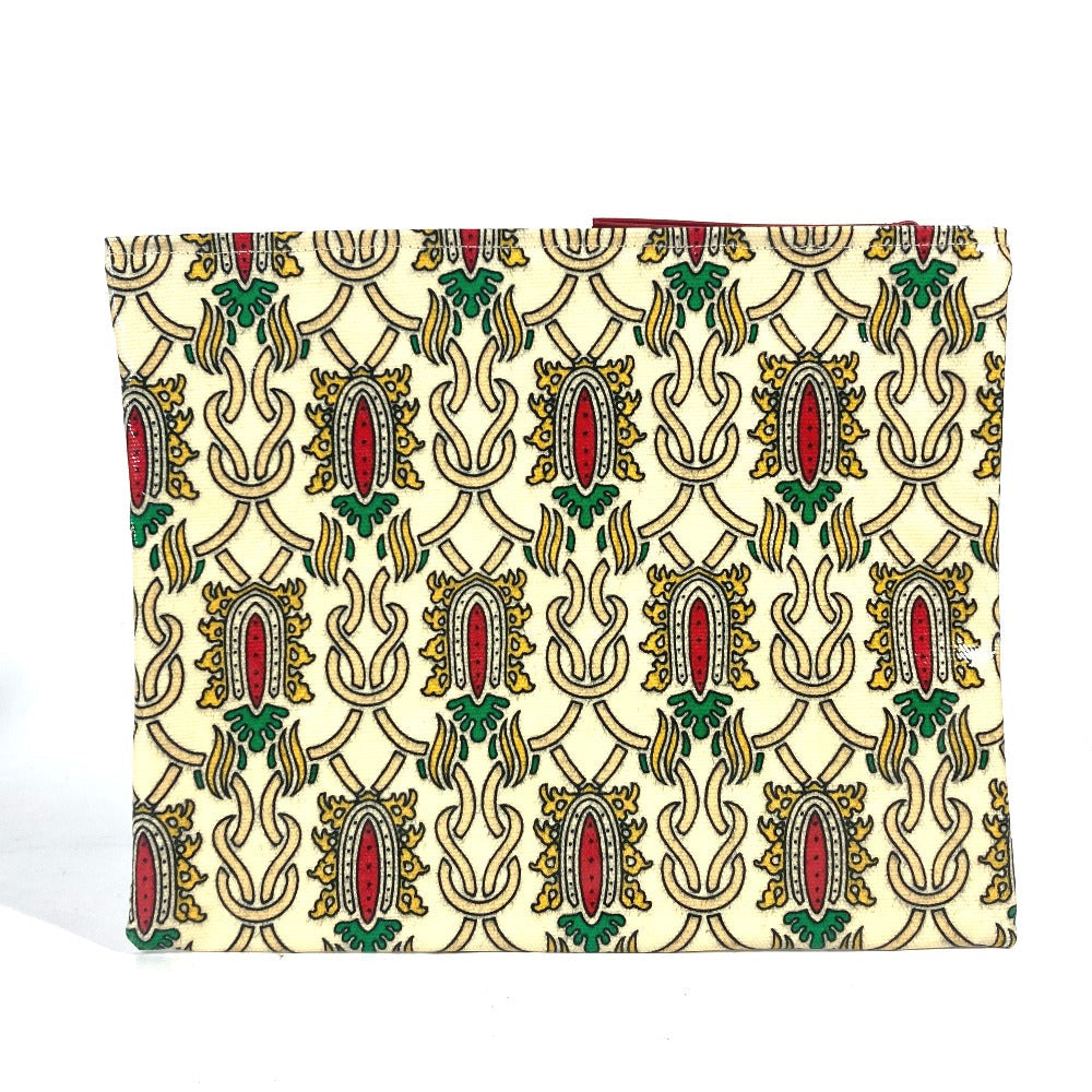 GUCCI Clutch bag Coated canvas Red Garden Women