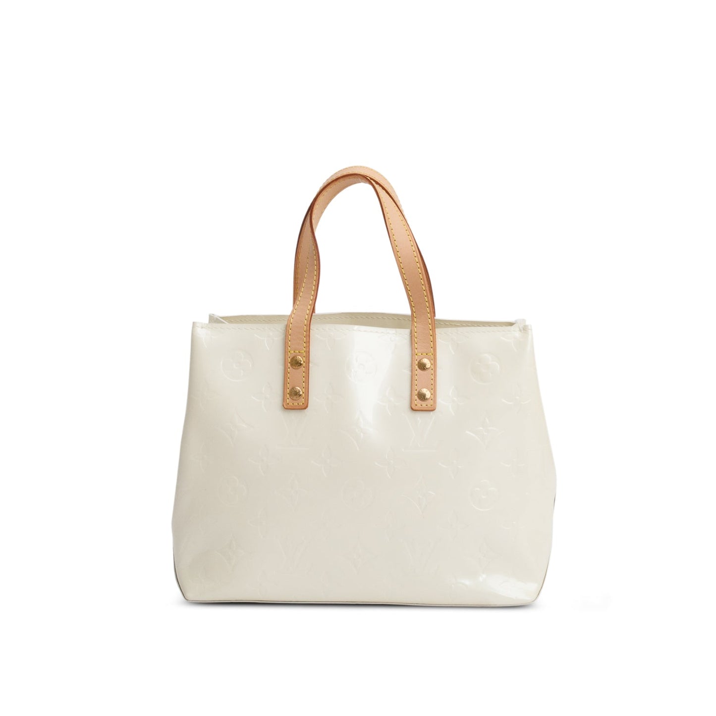 Louis Vuitton Cream Vernis Reade PM