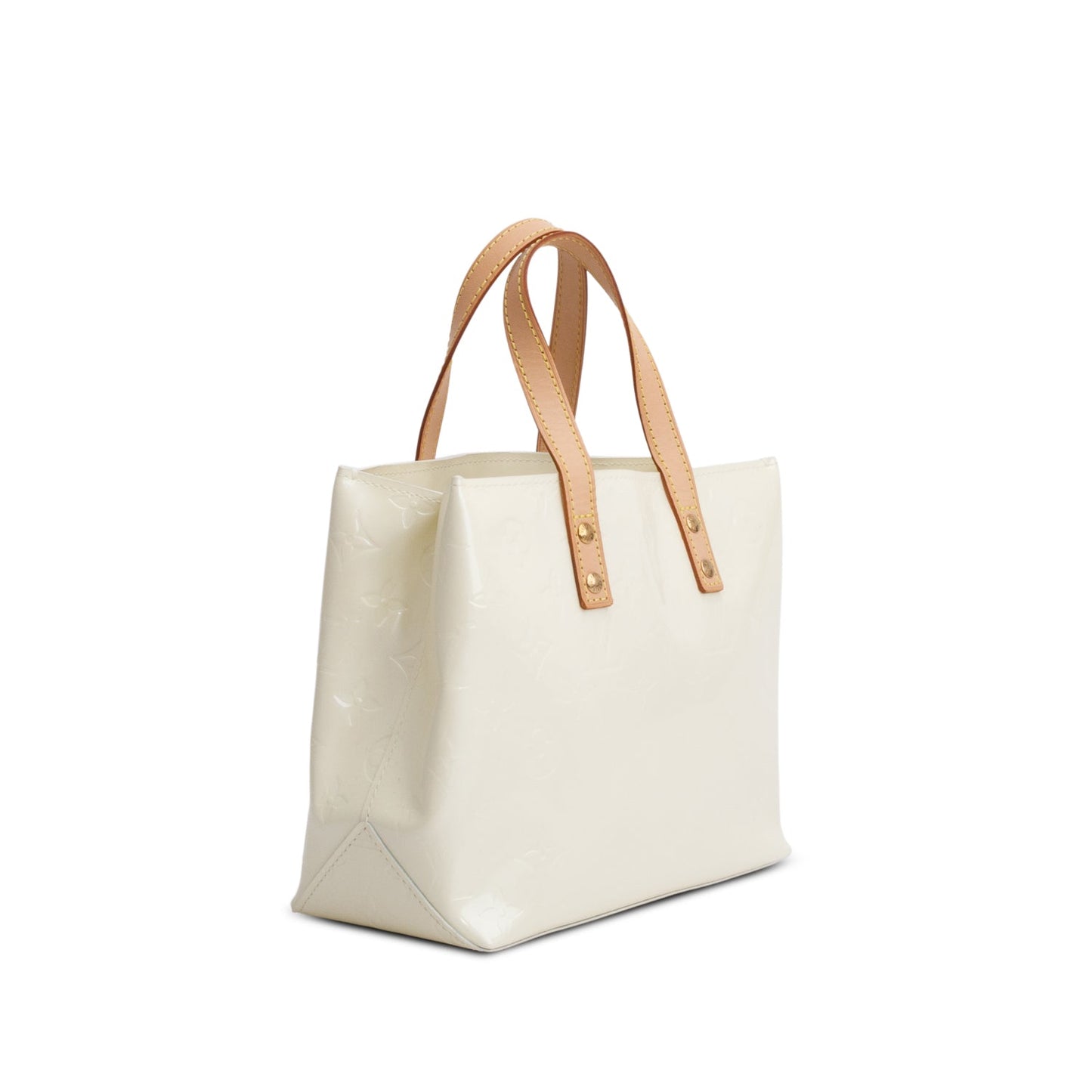 Louis Vuitton Cream Vernis Reade PM
