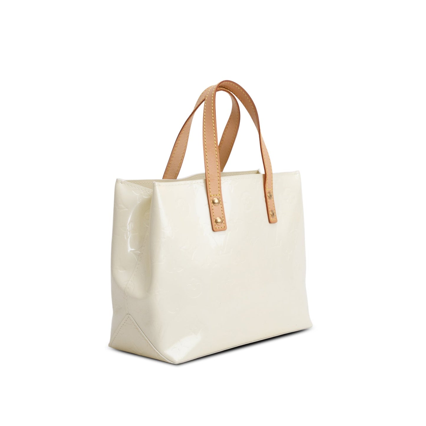 Louis Vuitton Cream Vernis Reade PM