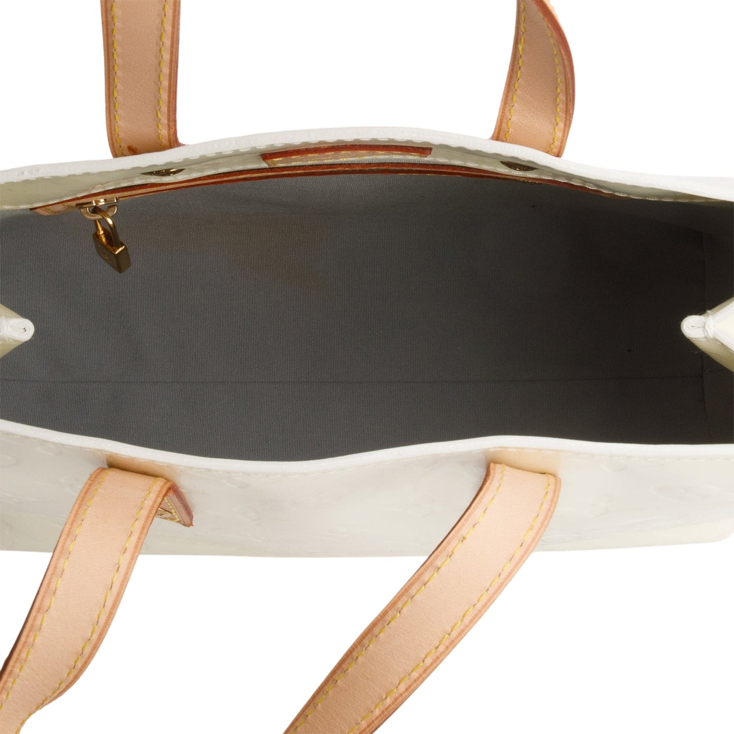 Louis Vuitton Cream Vernis Reade PM