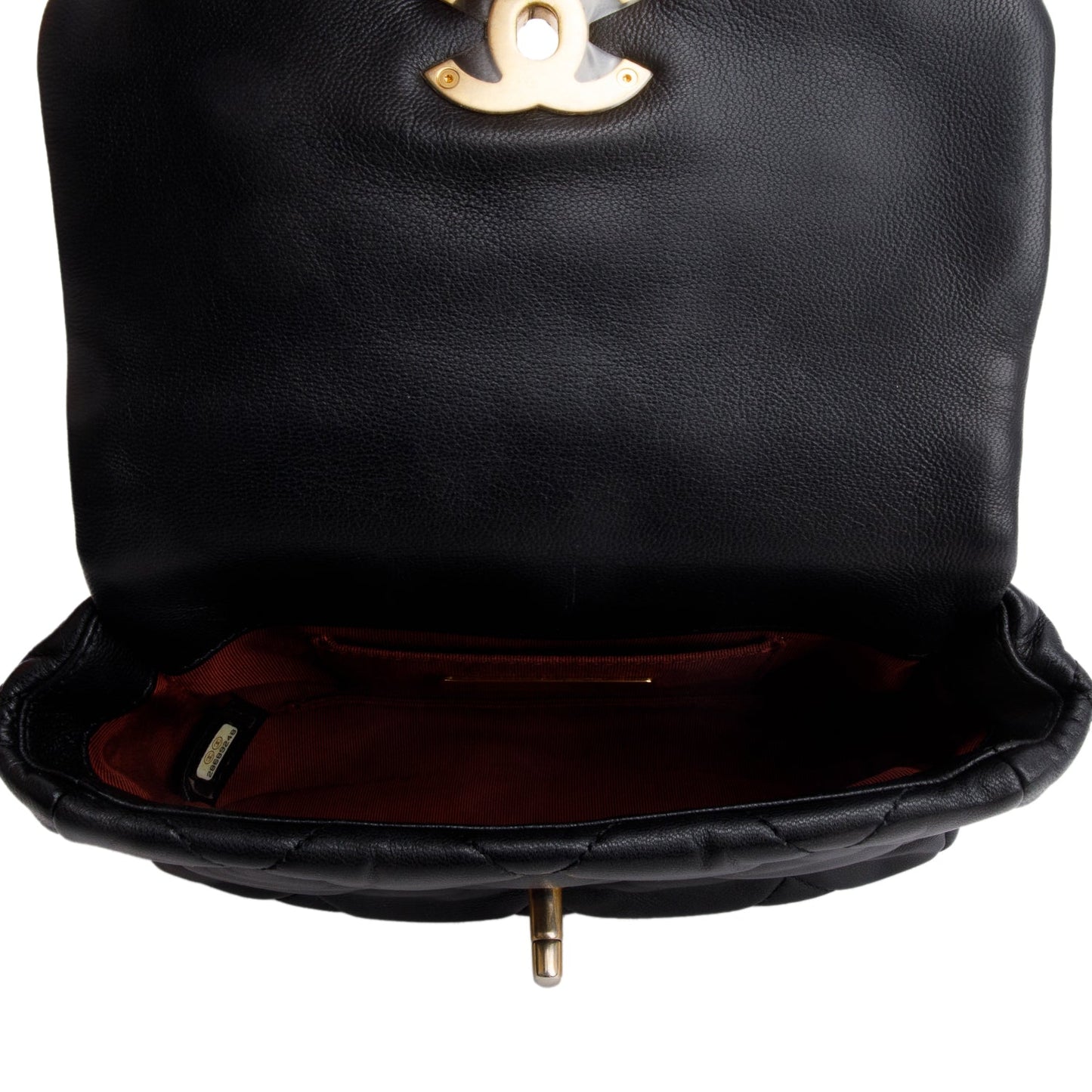 Chanel Black Lambskin Quilted 19 Waist Bag