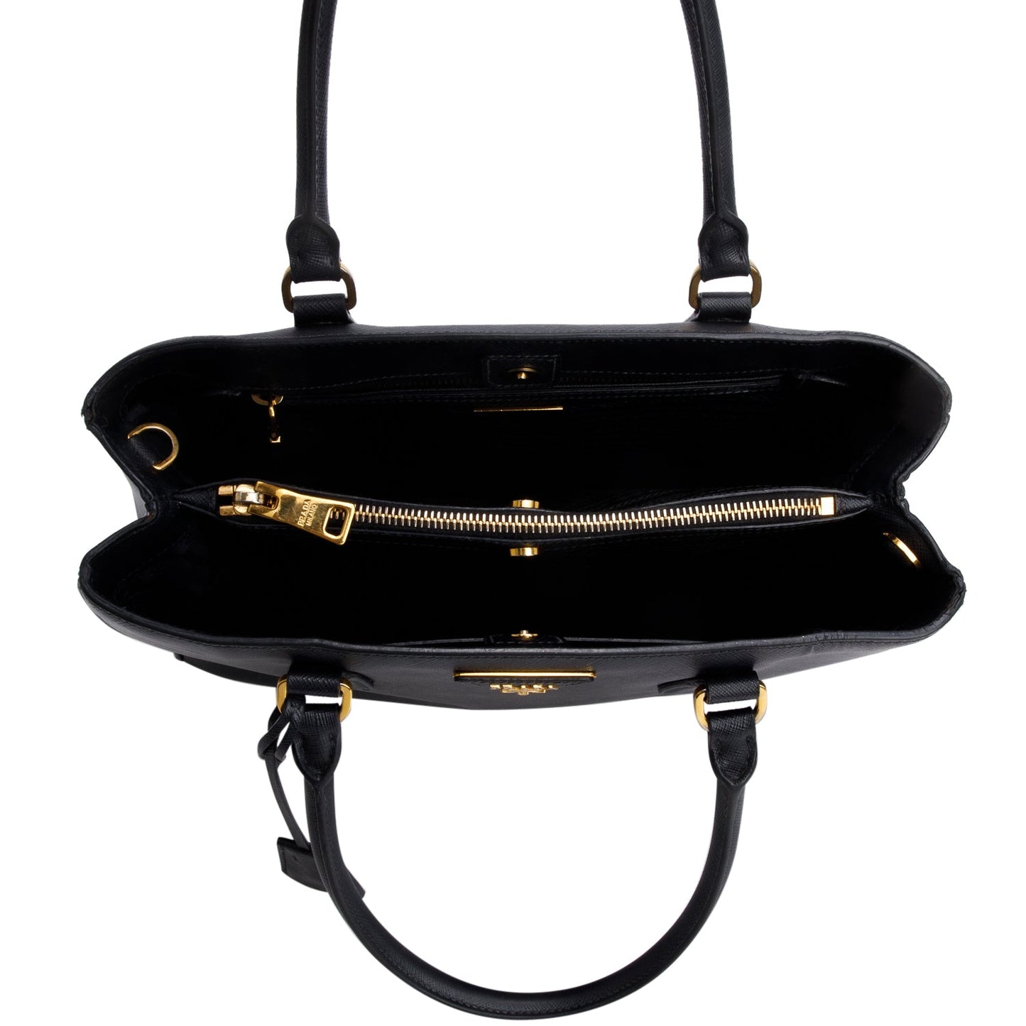 Prada Black Saffiano Lux Medium Galleria Tote
