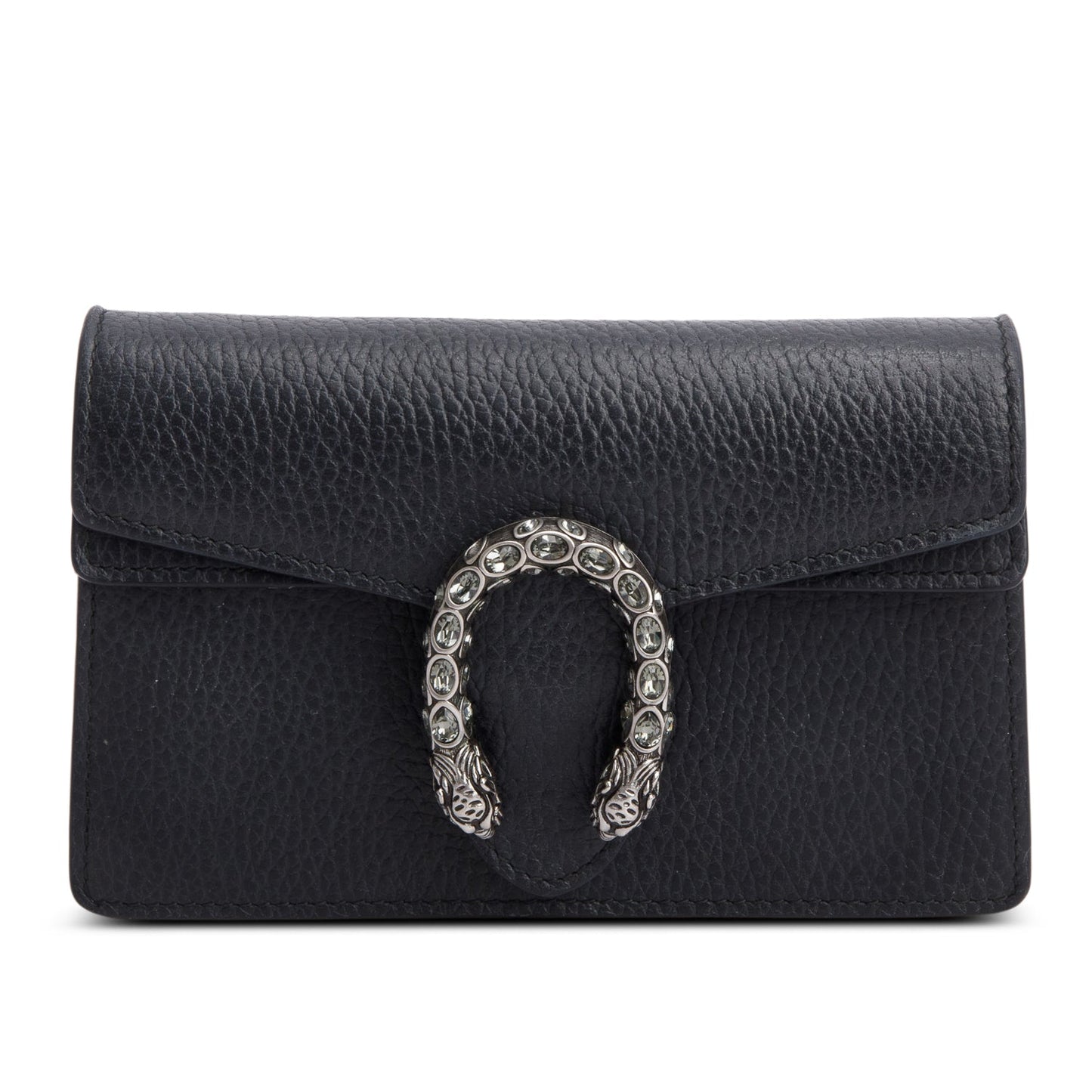Gucci Black Calfskin Super Mini Dionysus Shoulder Bag