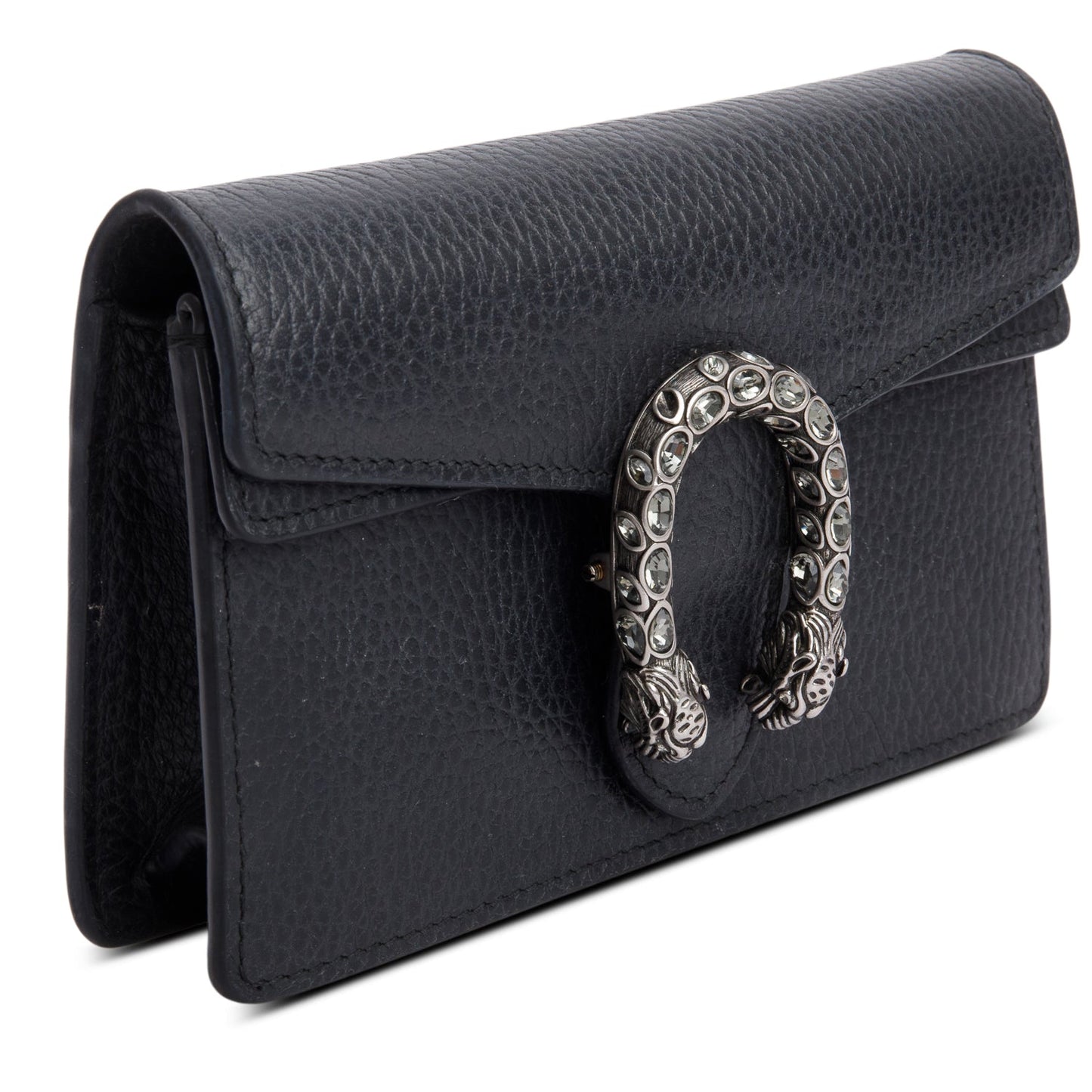 Gucci Black Calfskin Super Mini Dionysus Shoulder Bag