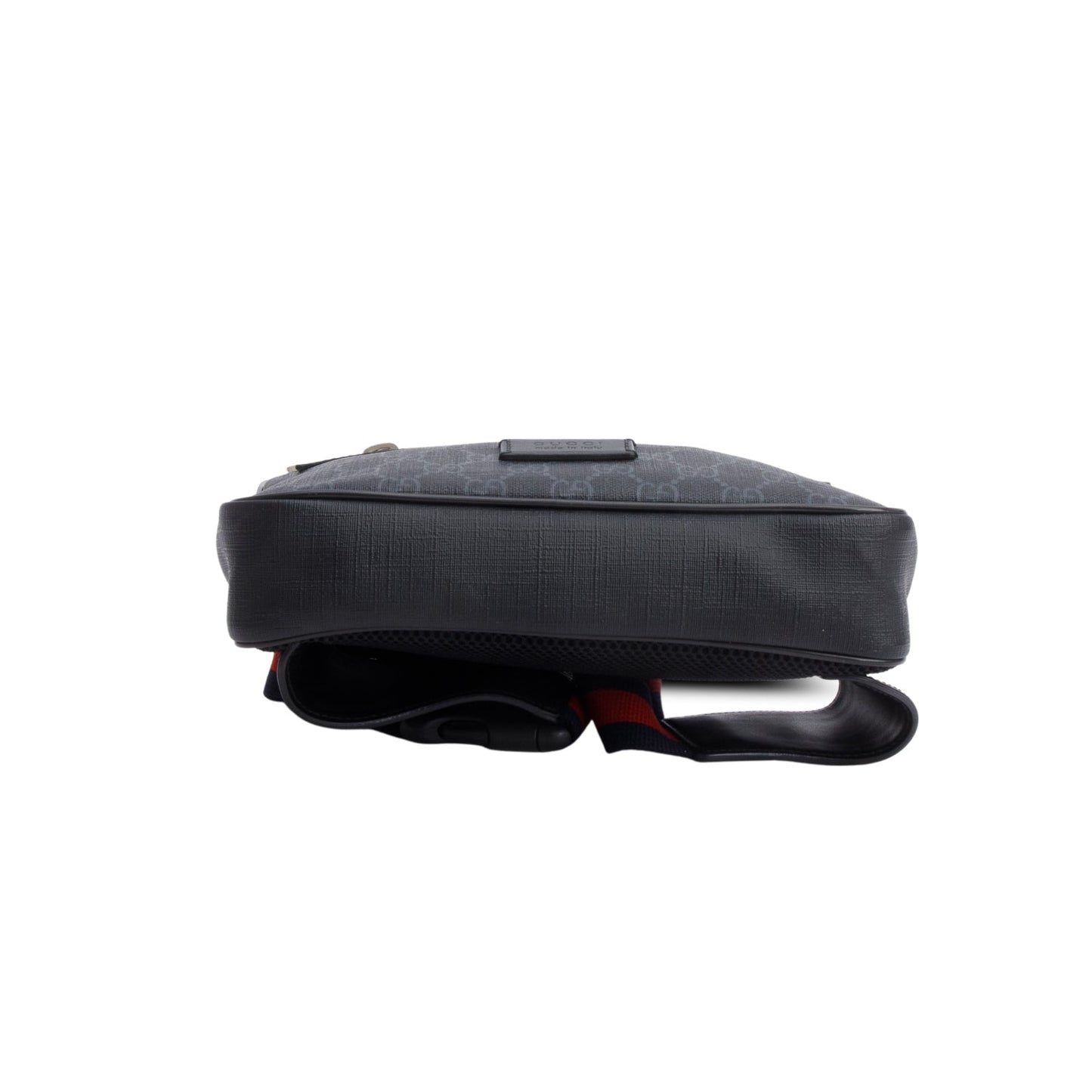 Gucci Black Soft GG Supreme Monogram Web Belt Bag