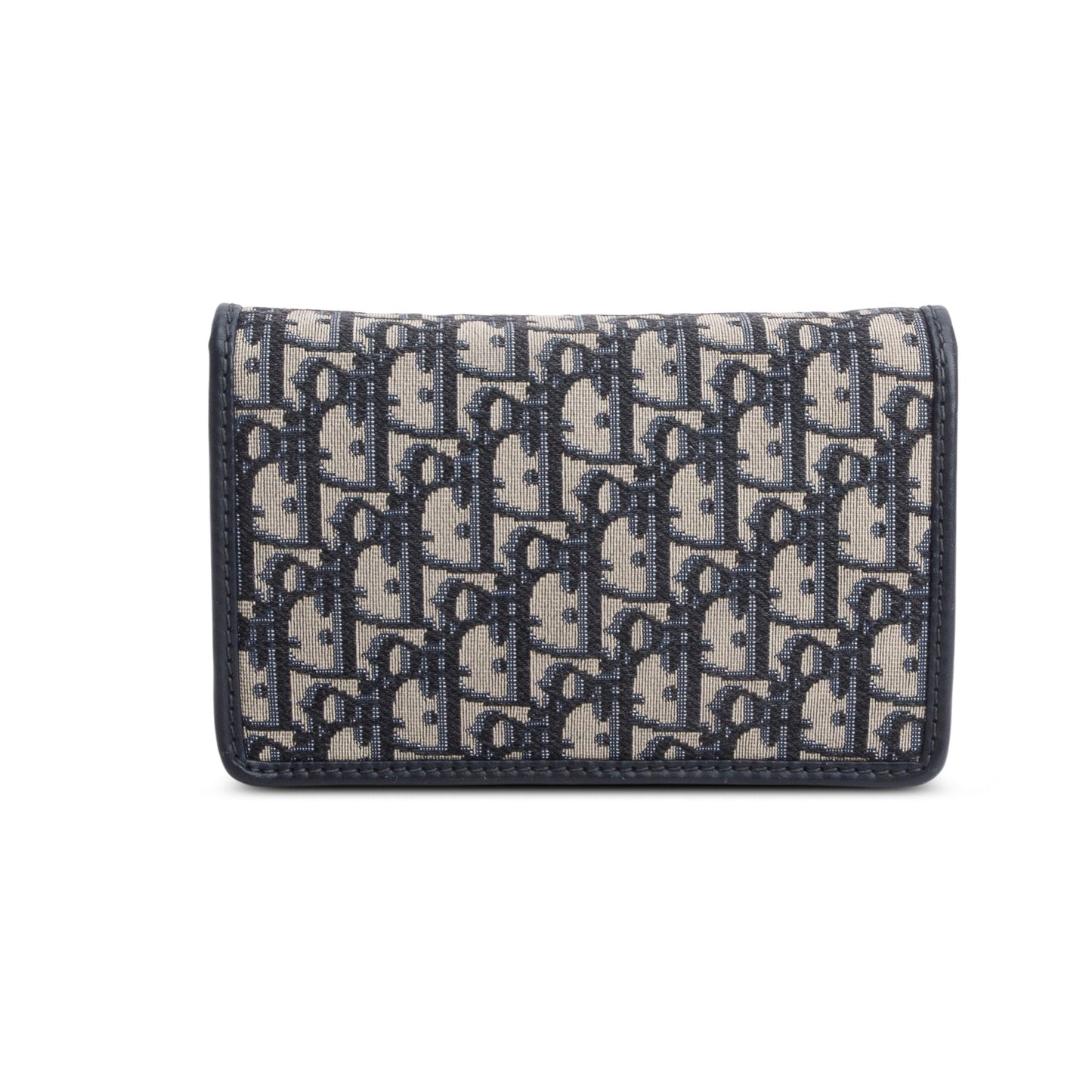 Christian Dior Blue Oblique Dioraddict Wallet on Chain Clutch