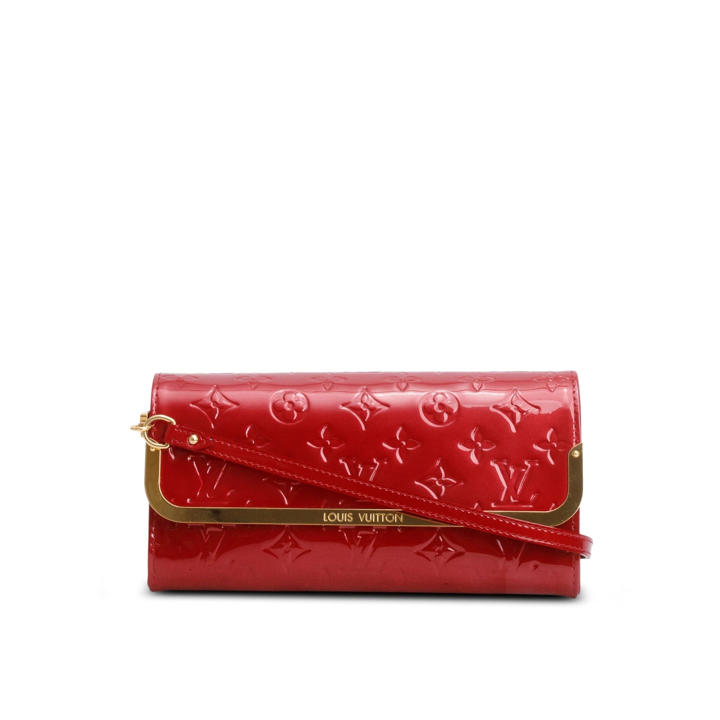Louis Vuitton Red Vernis Rossmore Clutch