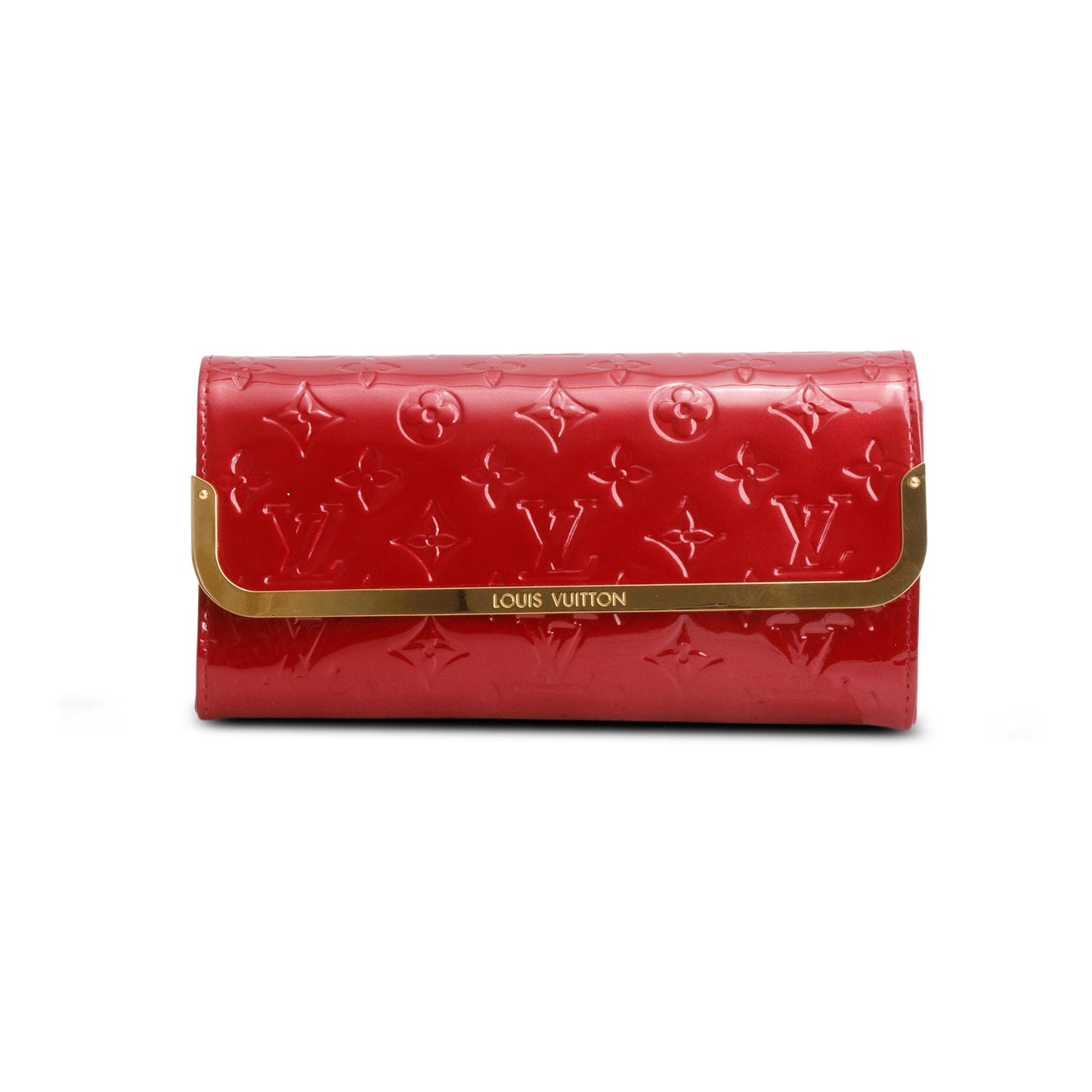 Louis Vuitton Red Vernis Rossmore Clutch