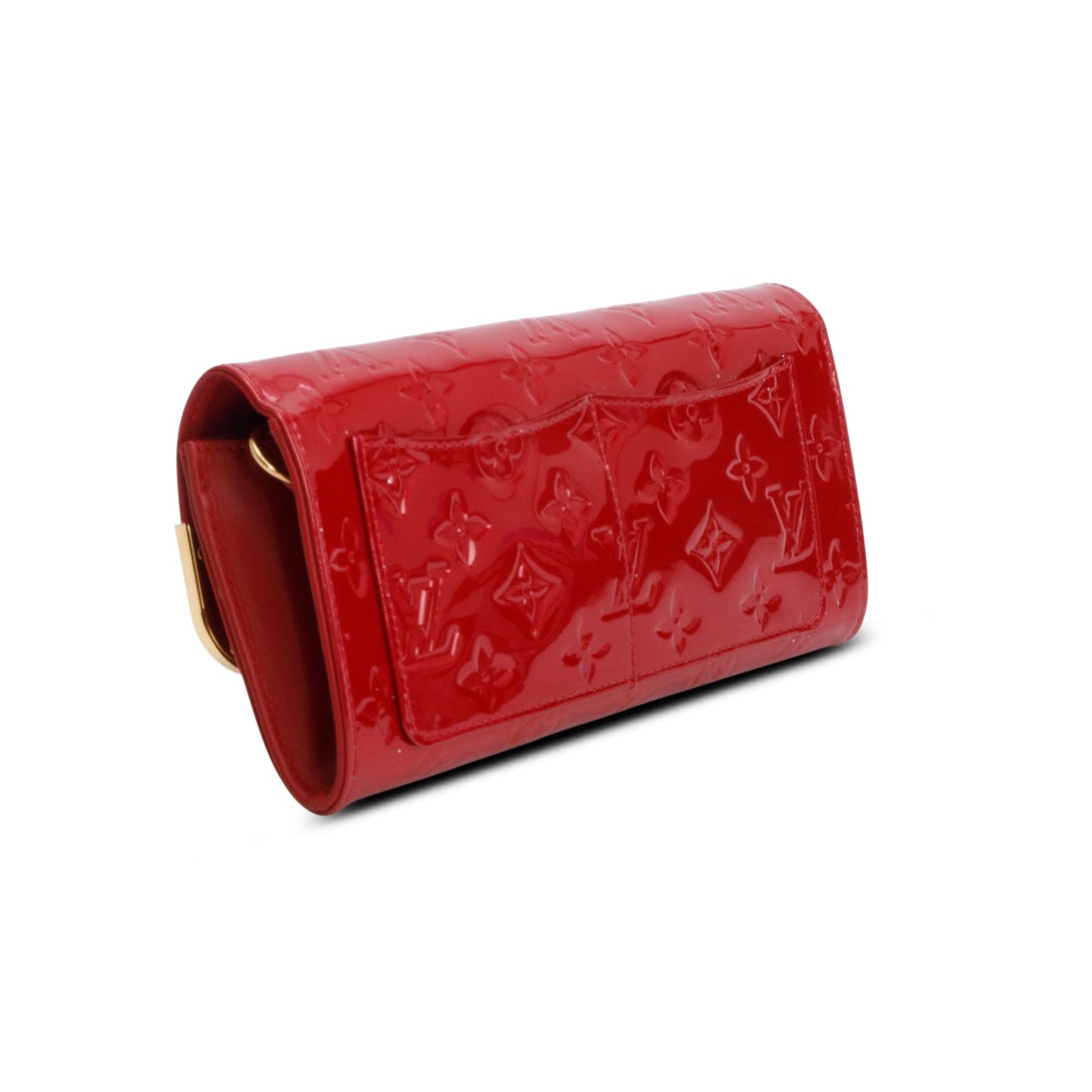 Louis Vuitton Red Vernis Rossmore Clutch