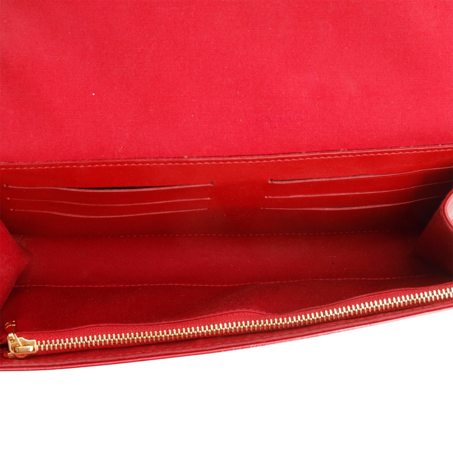 Louis Vuitton Red Vernis Rossmore Clutch