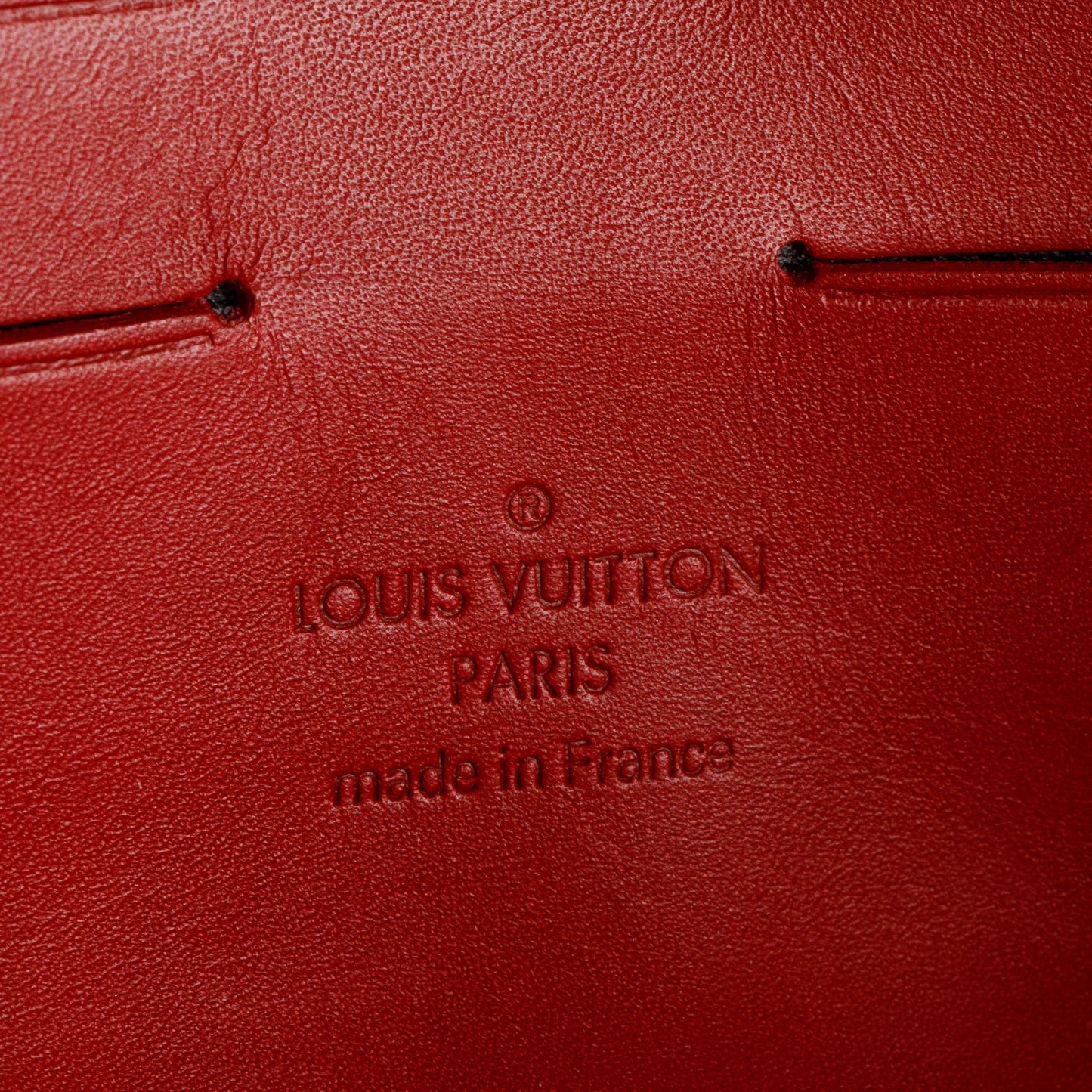 Louis Vuitton Red Vernis Rossmore Clutch
