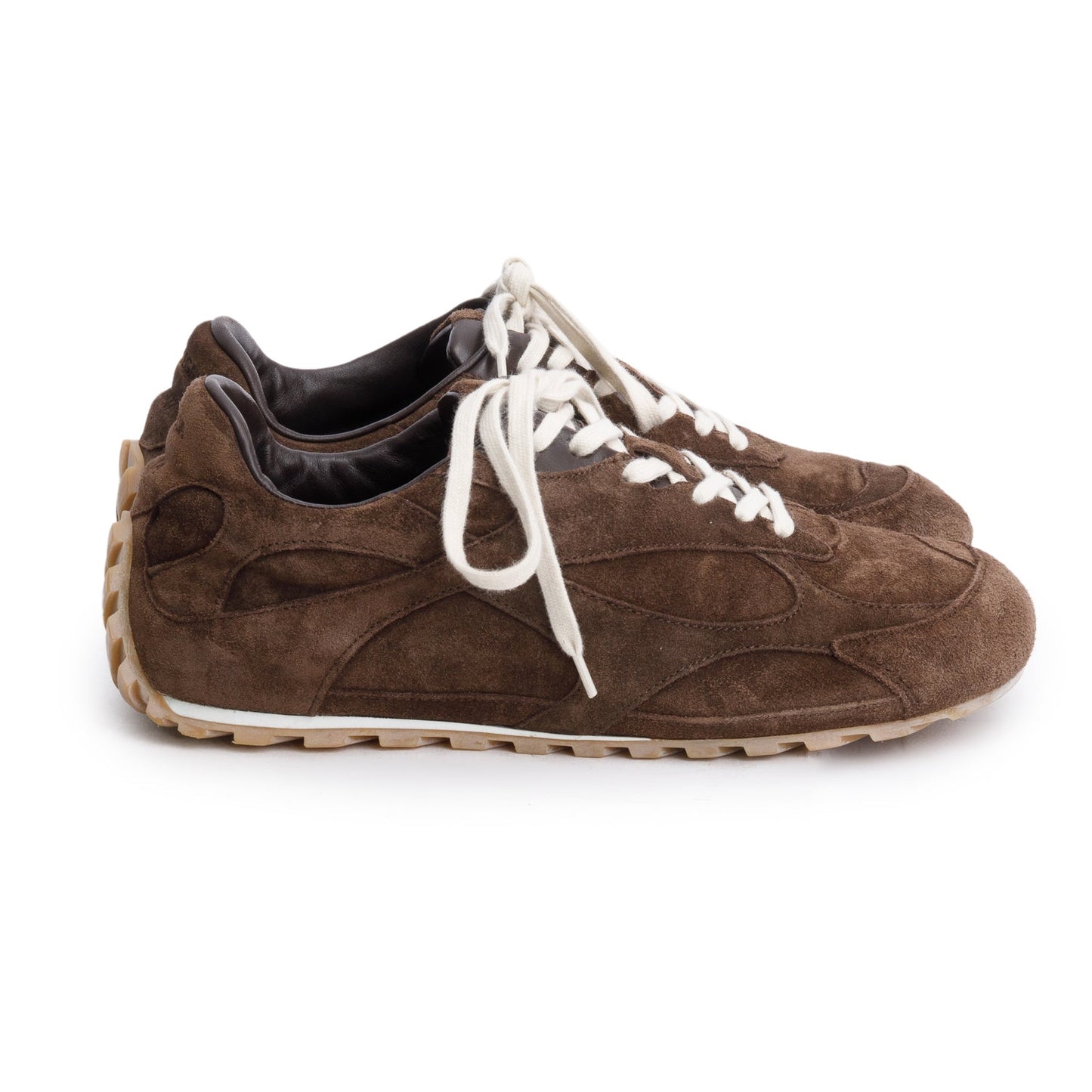 Bottega Veneta Brown Suede Orbit Flash Sneakers, Size 39