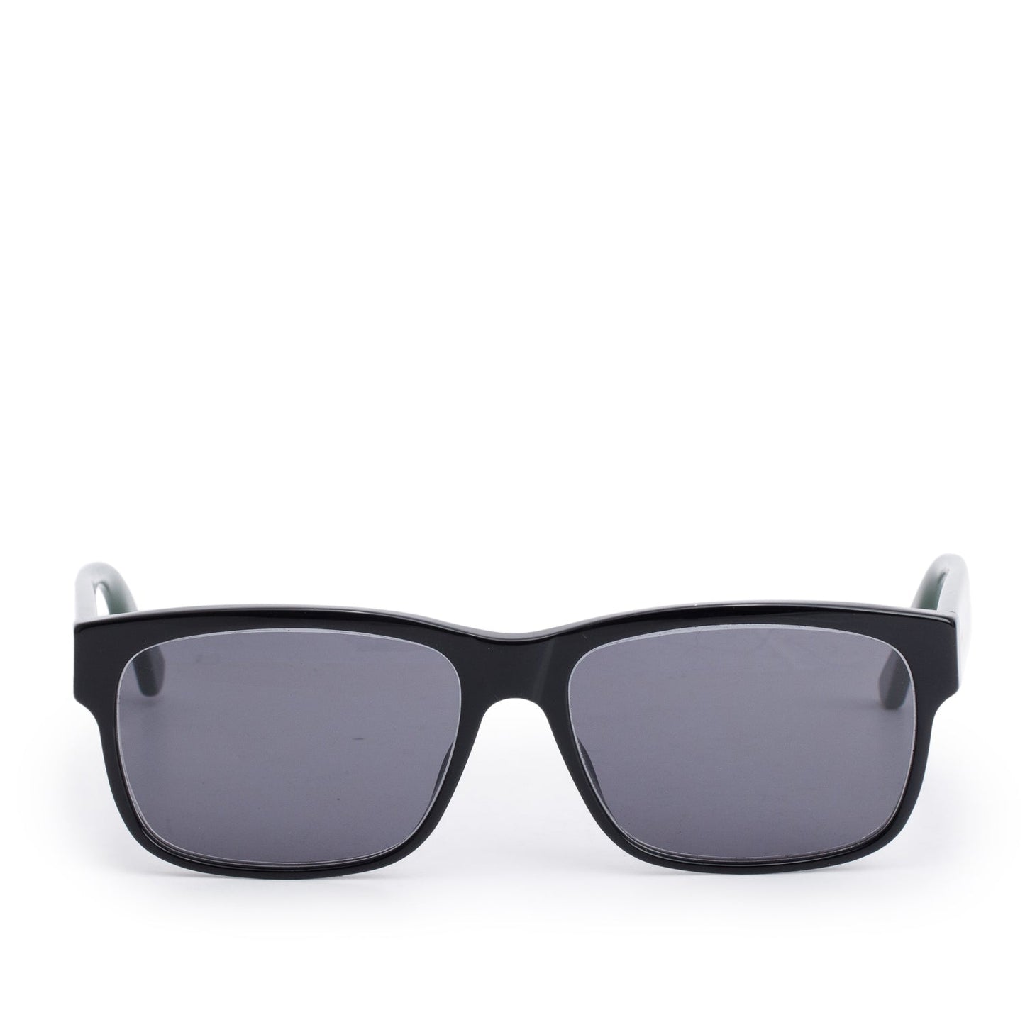 Gucci GG0340S Black Acetate Web Square Sunglasses