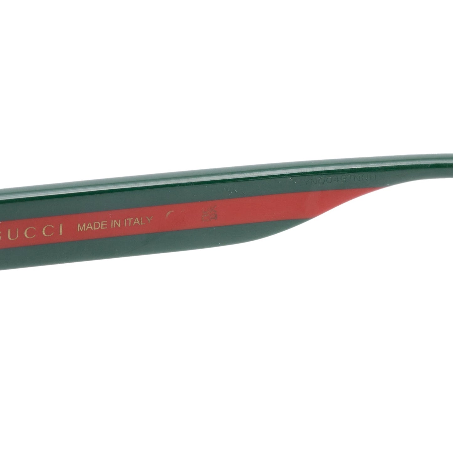 Gucci GG0340S Black Acetate Web Square Sunglasses