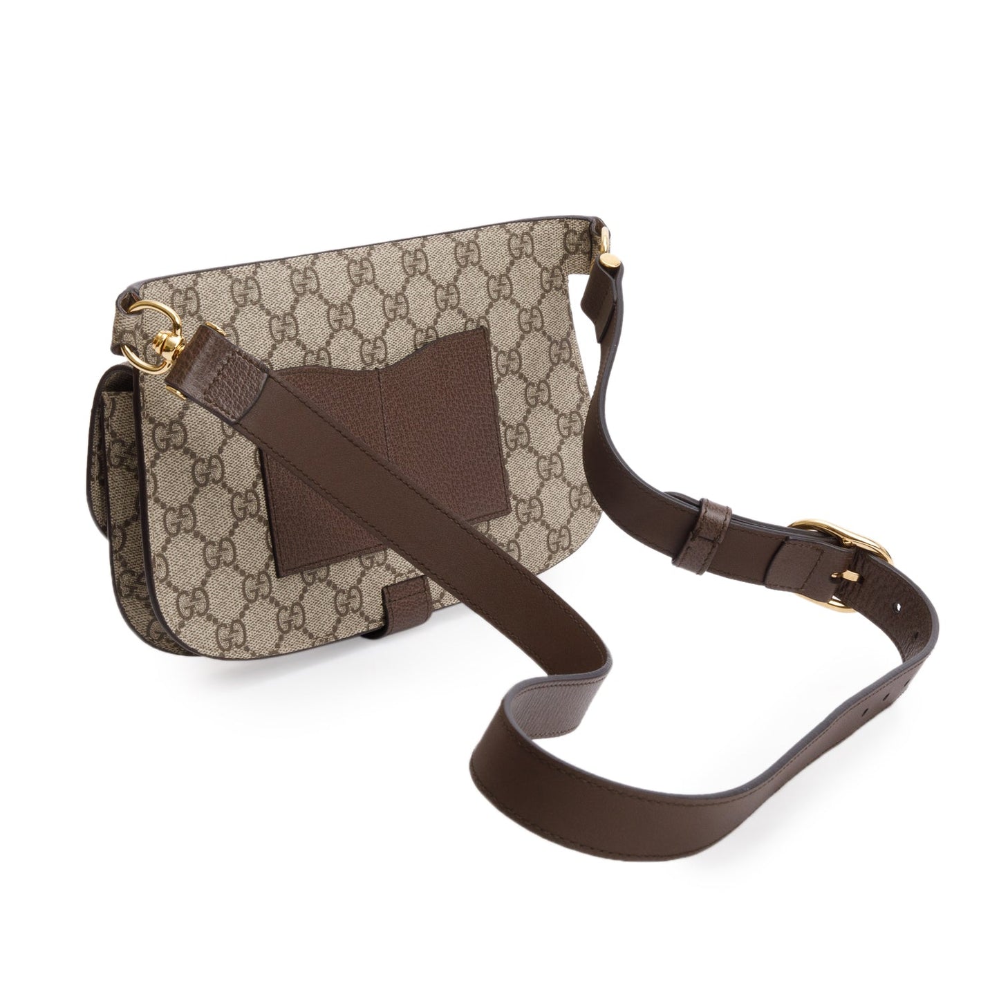 Gucci GG Supreme Monogram Textured Dollar Calfskin Blondie Belt Bag