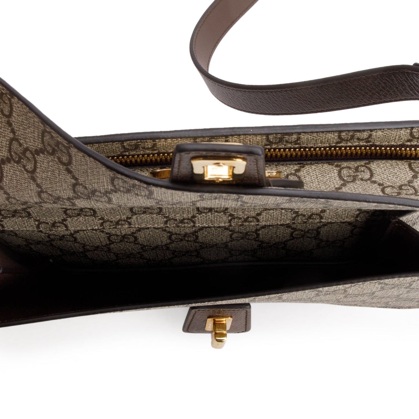 Gucci GG Supreme Monogram Textured Dollar Calfskin Blondie Belt Bag