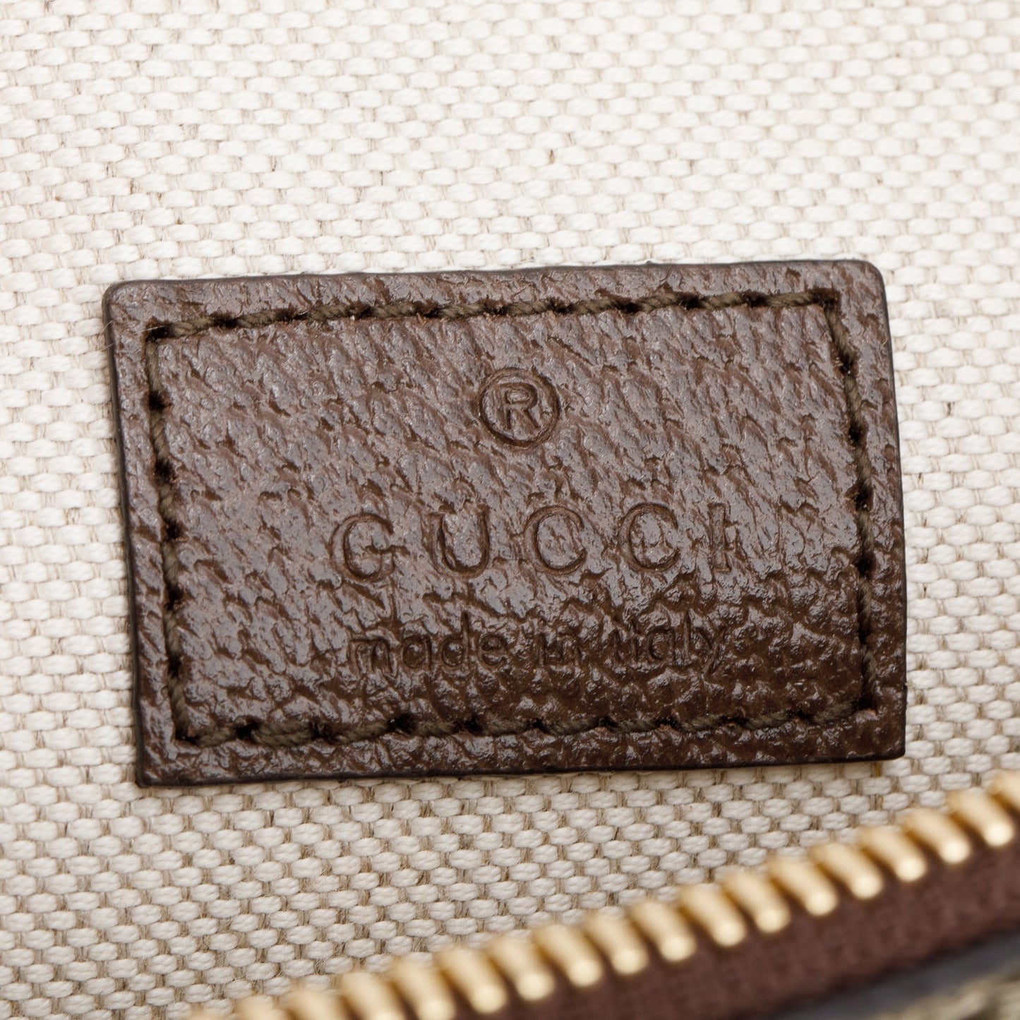 Gucci GG Supreme Monogram Textured Dollar Calfskin Blondie Belt Bag