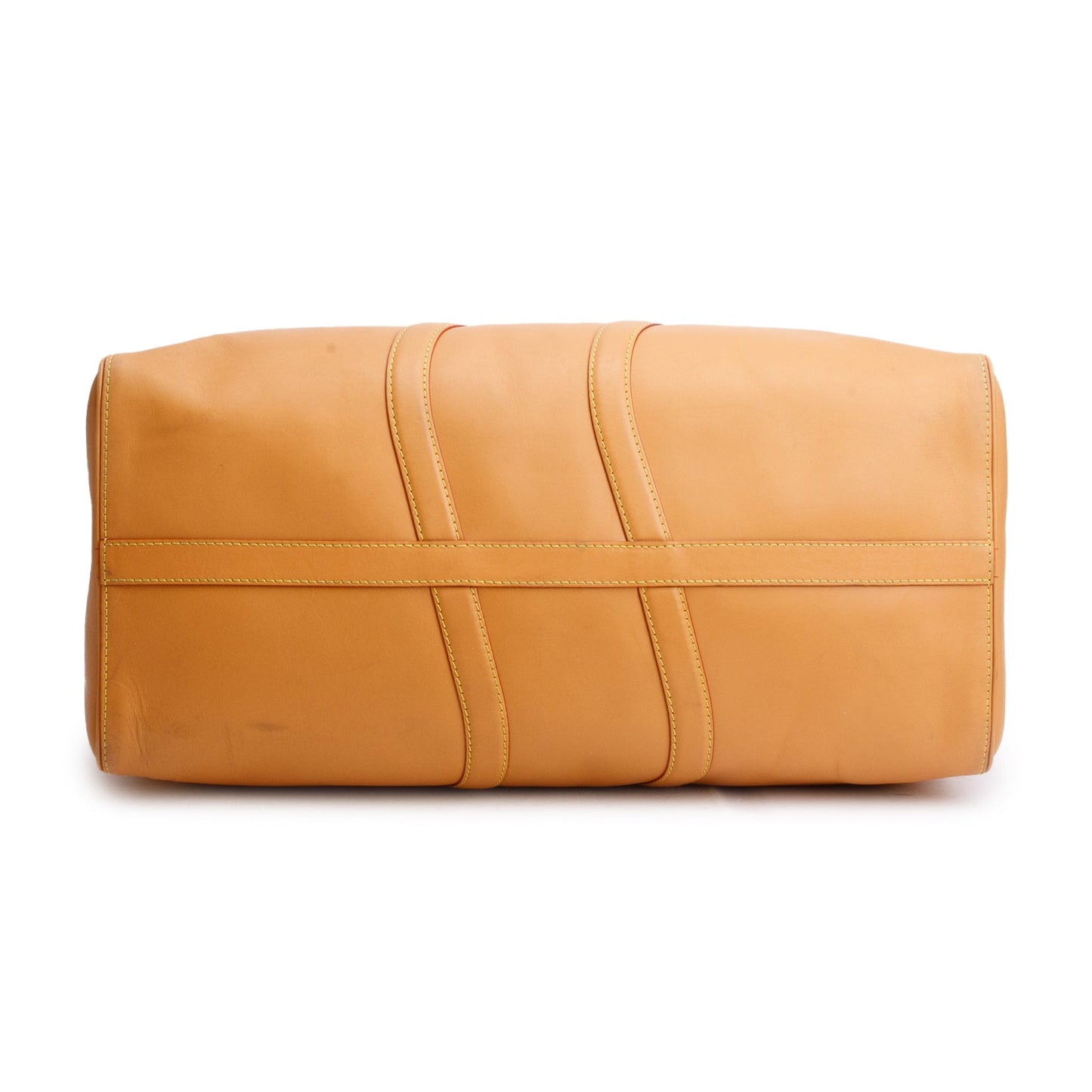 Louis Vuitton Tan Vachetta Leather Wavy Keepall Bandouliere 50