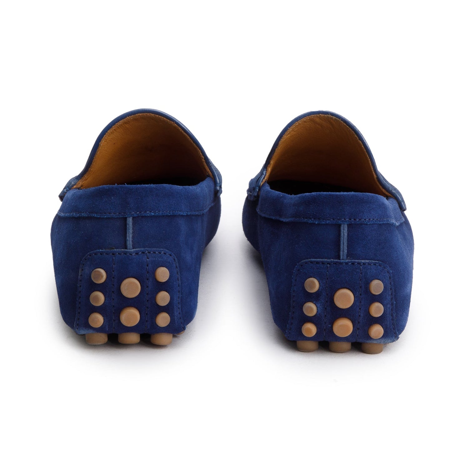 Gucci Blue Suede Driving Loafers, Men's Size 9.5