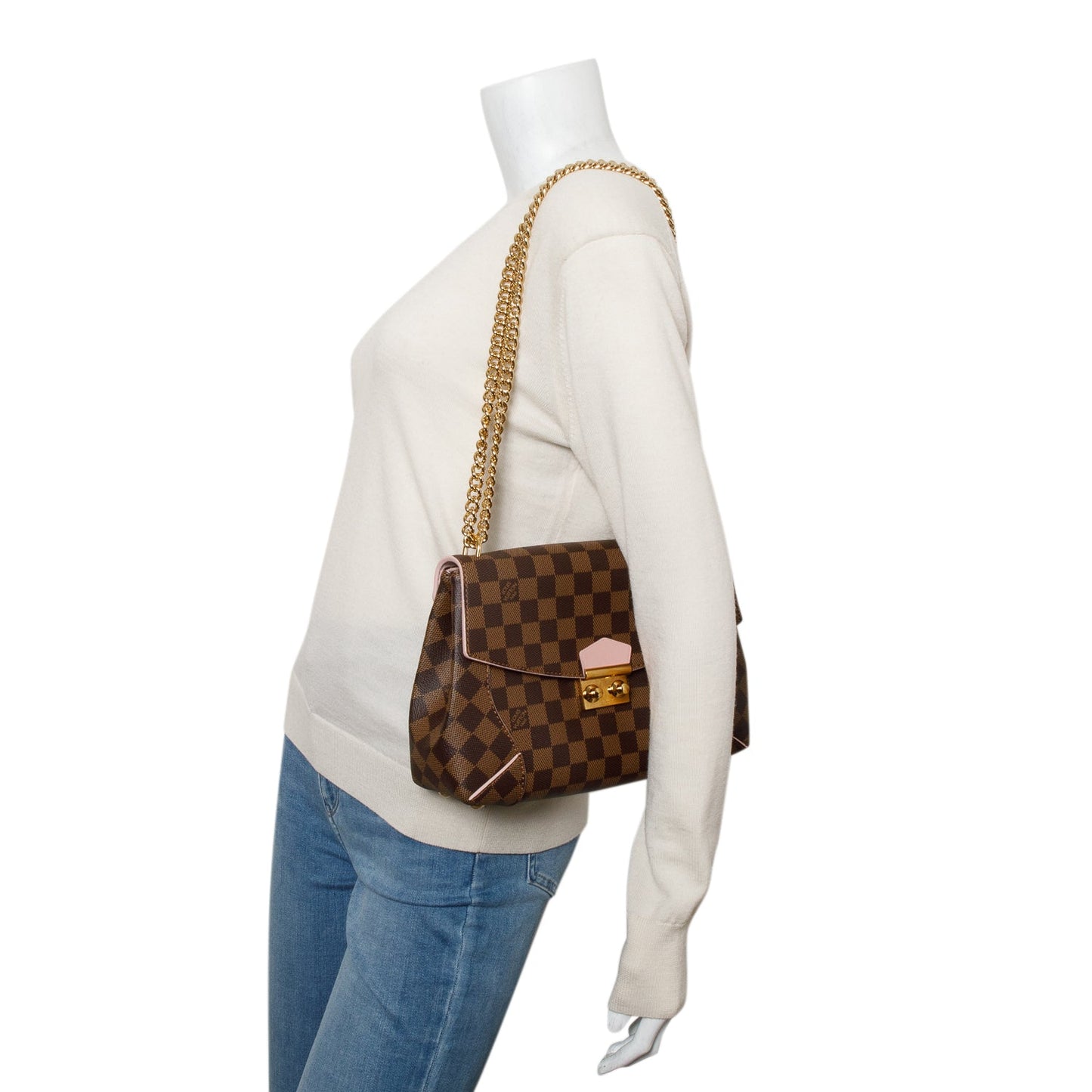 Louis Vuitton Damier Ebene Caissa Clutch