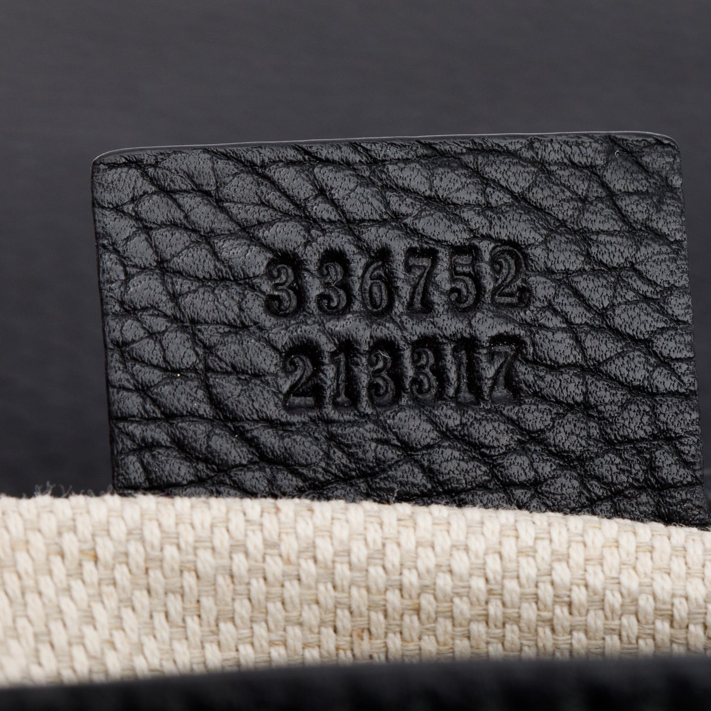 Gucci Black Pebbled Calfskin Medium Soho Chain Crossbody Bag
