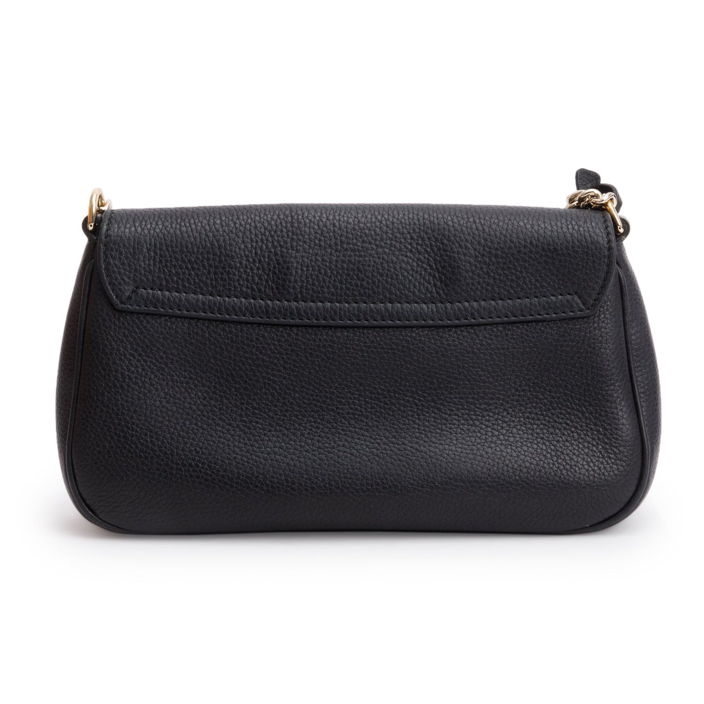 Gucci Black Pebbled Calfskin Medium Soho Chain Crossbody Bag