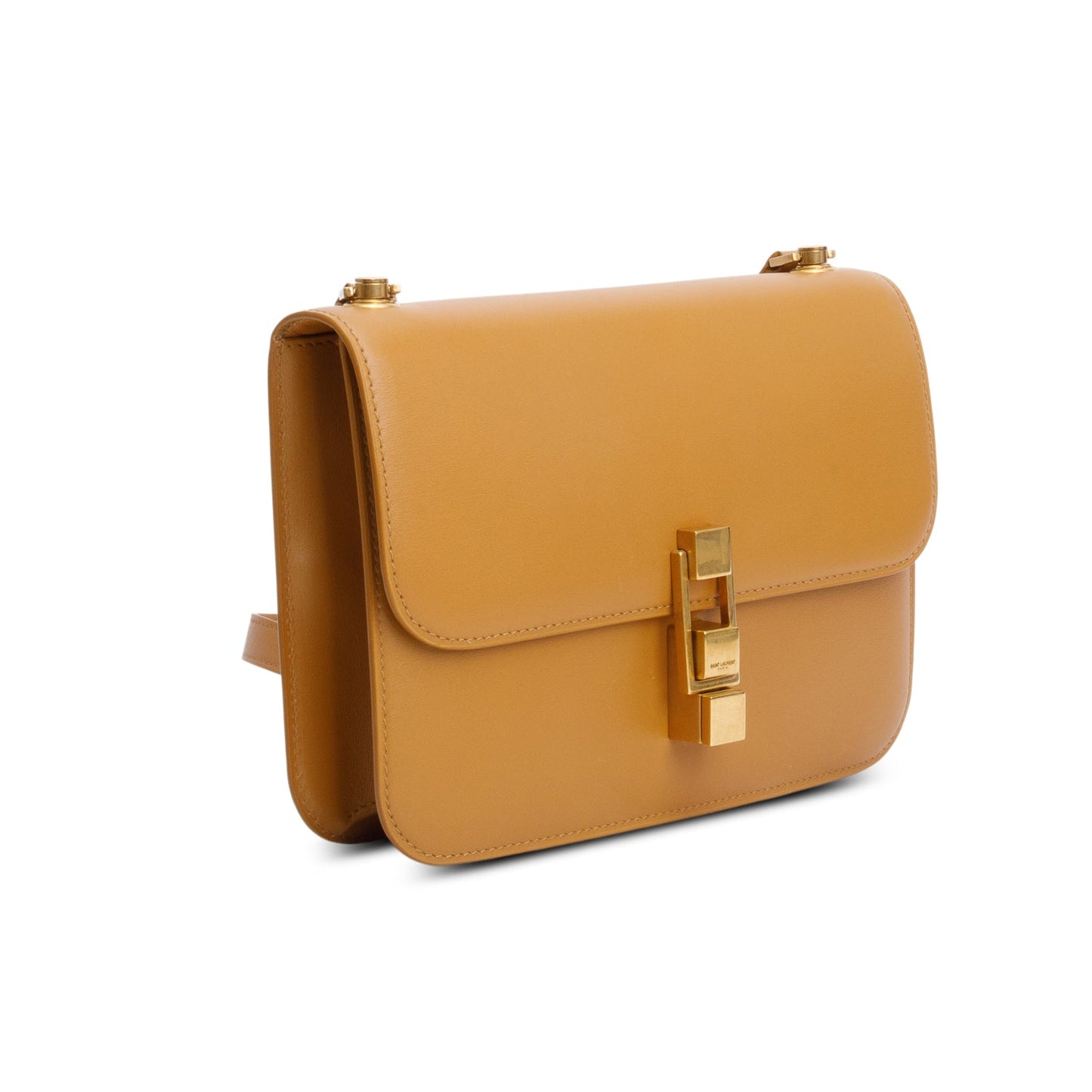 Saint Laurent 2020 Brown Smooth Calfskin Le Carre Satchel