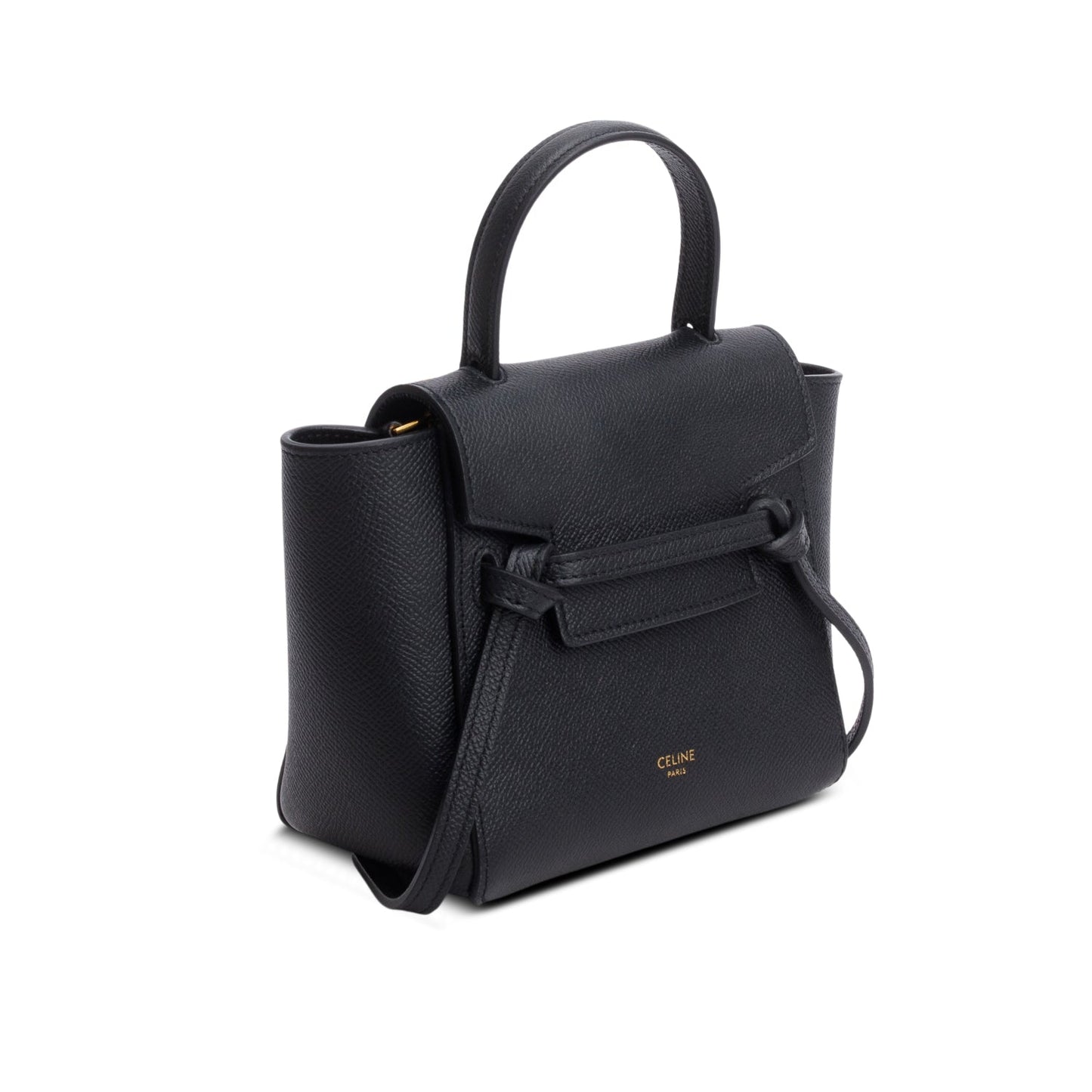 Celine 2023 Black Grained Calfskin Pico Belt Bag
