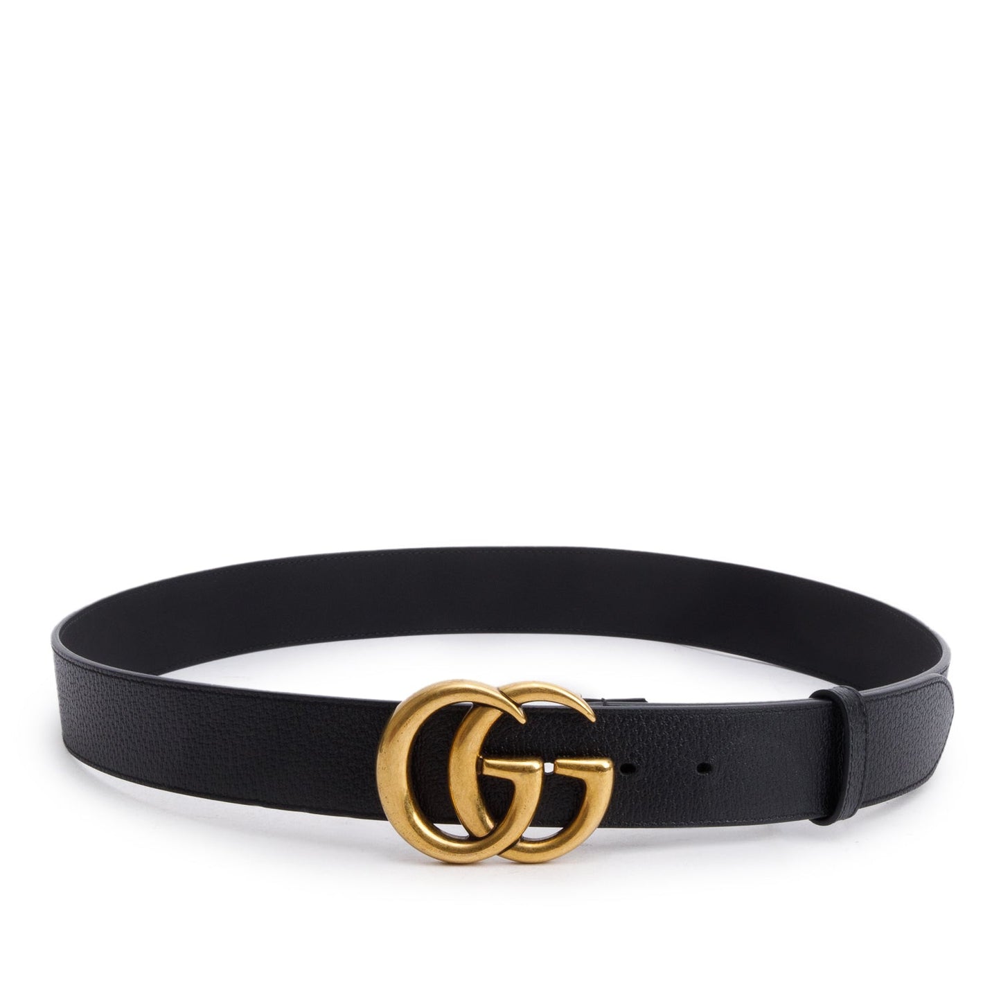 Gucci Black GG Marmont Wide Leather Belt 105 42