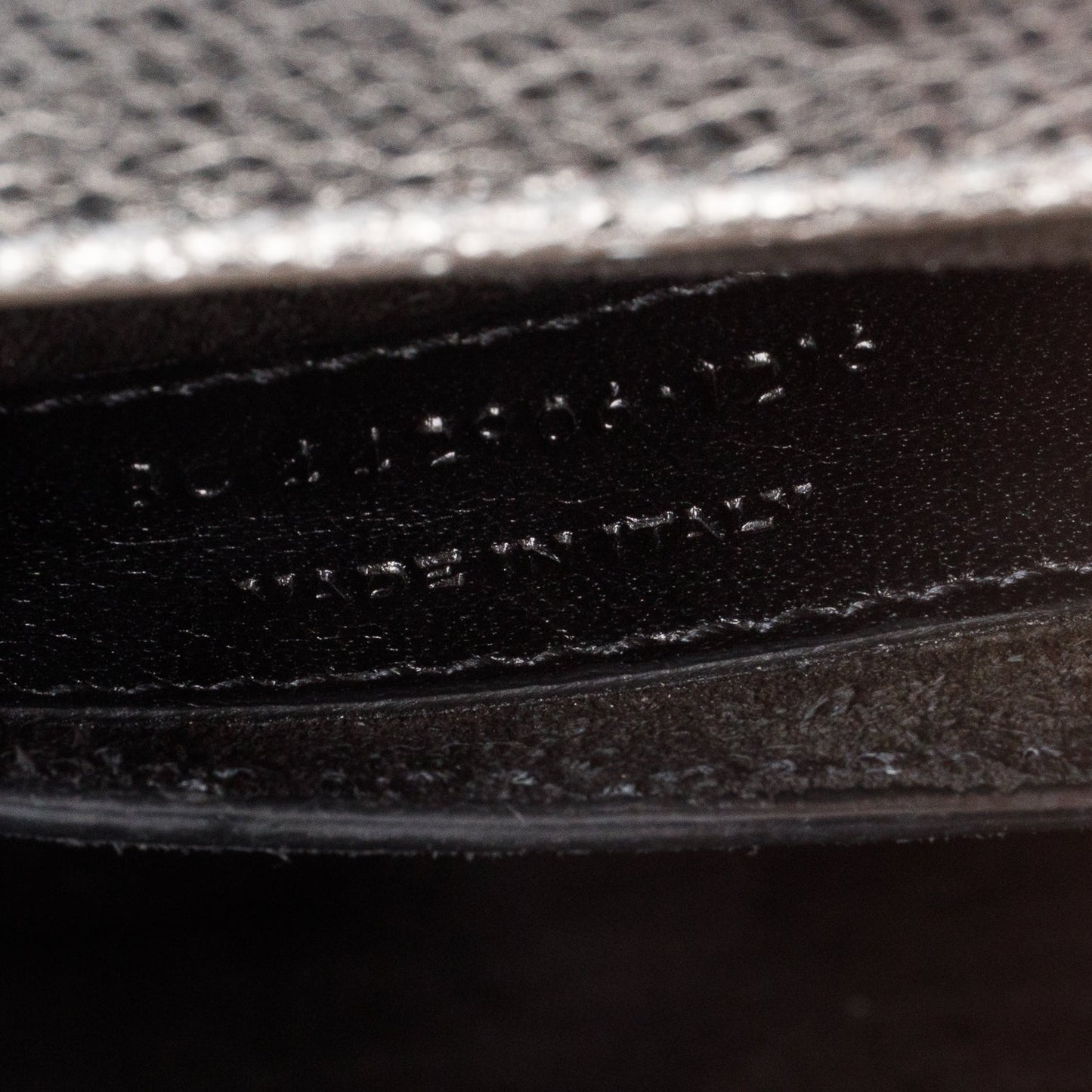 Saint Laurent Grey Metallic Grain de Poudre Leather Medium Sunset Bag