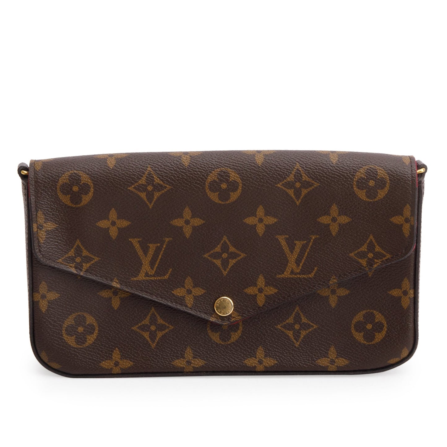 Louis Vuitton Fuschia Monogram Pochette Felicie Wallet on Chain