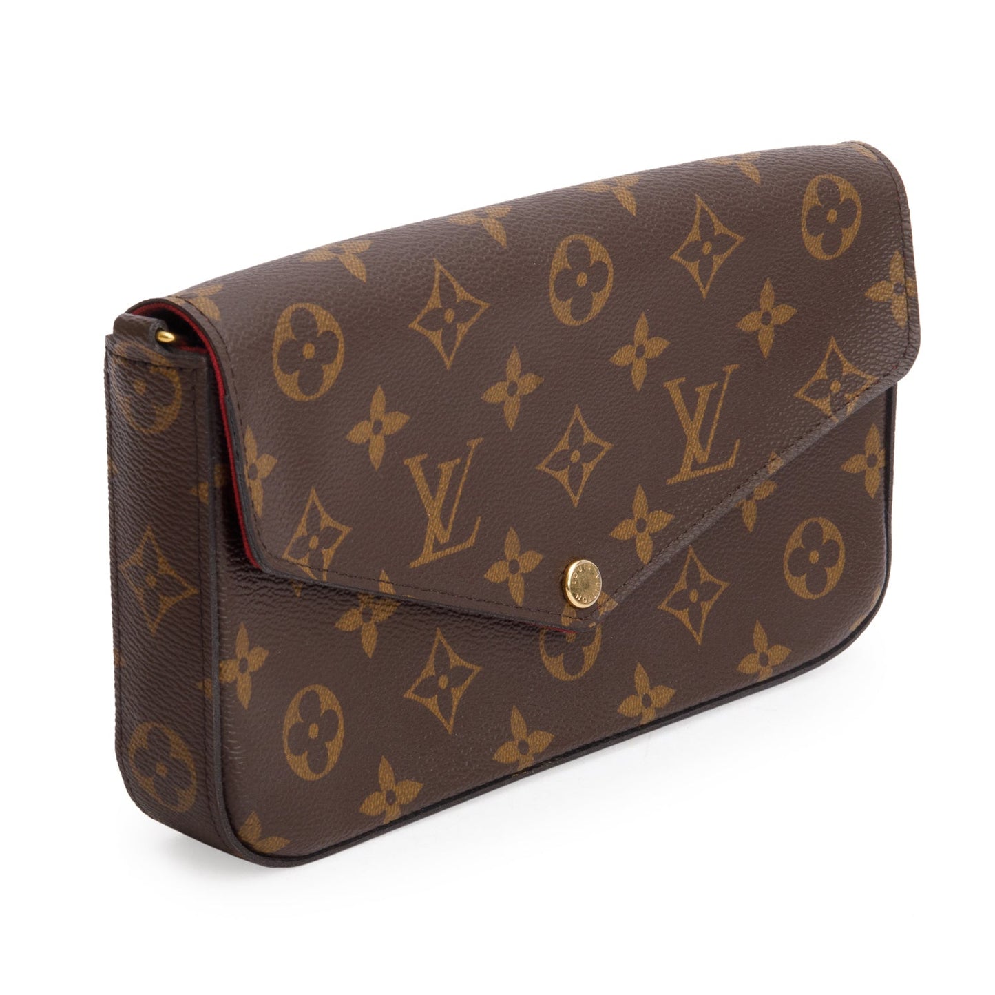 Louis Vuitton Fuschia Monogram Pochette Felicie Wallet on Chain