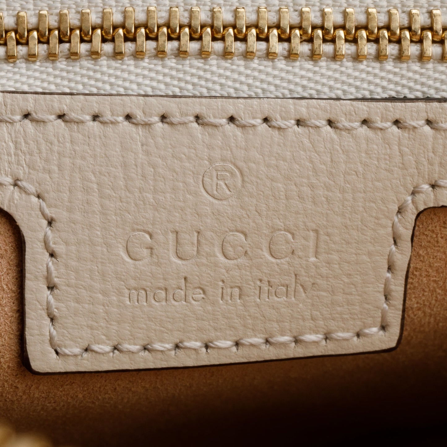 Gucci White GG Supreme Monogram Azalea Calfskin Small Horsebit 1955 Shoulder Bag