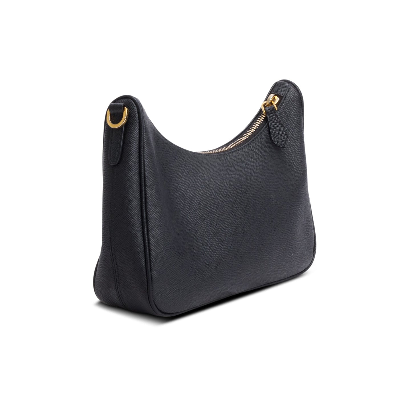 Prada Black Saffiano Leather Re-Edition 2005 Shoulder Bag