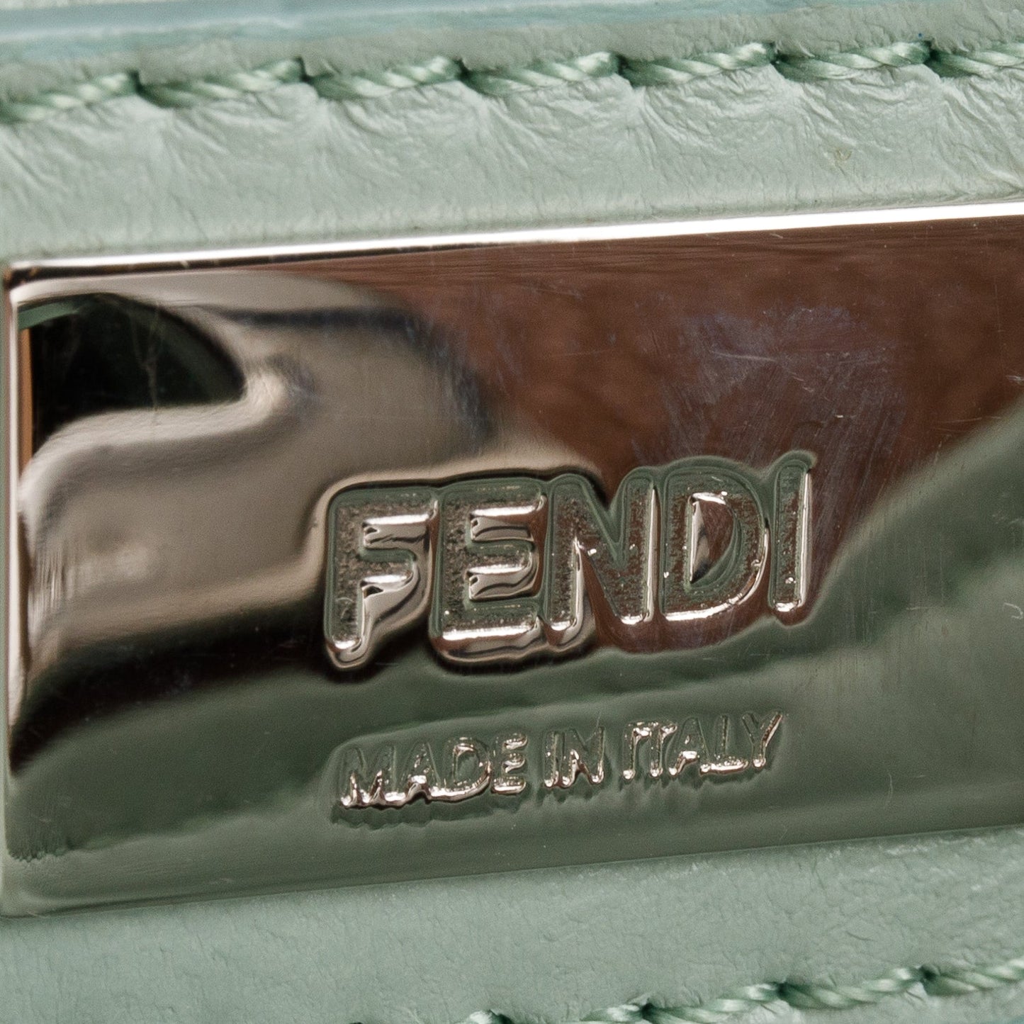 Fendi Pink Nappa Leather Colorblock Mini Peekaboo Iconic Satchel