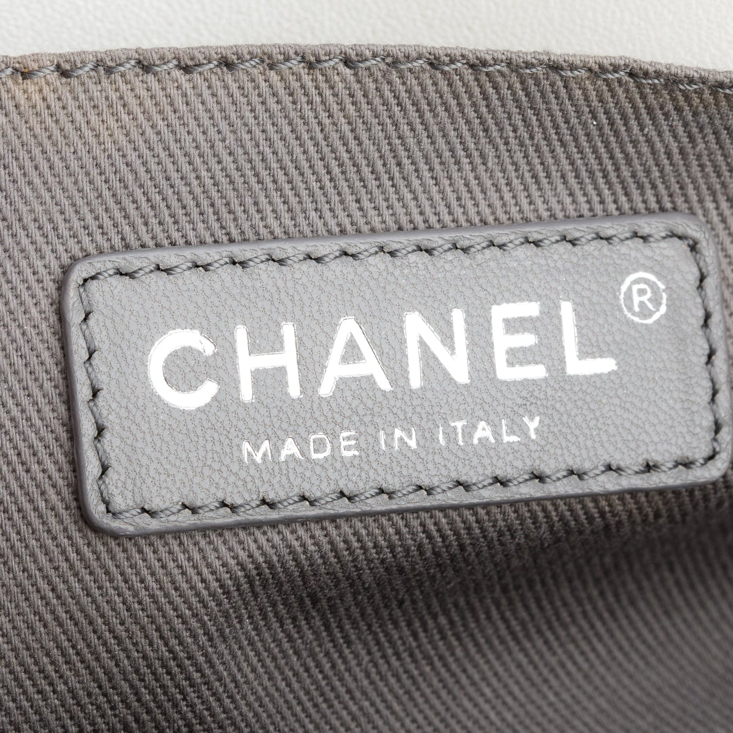 Chanel Pearly White Quilted Lambskin Leather Medium Boy Bag